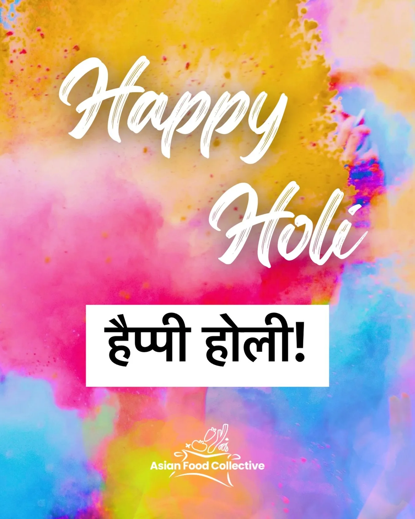 Wishing everyone a bright and colorful Holi! 

Together we celebrate love and the arrival of spring! 💓