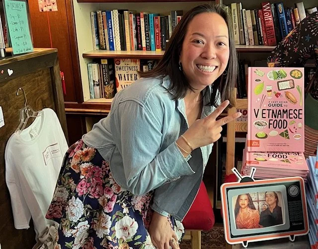 Cat Nguyen with her book "A Very Asian Guide to Vietnamese Food"