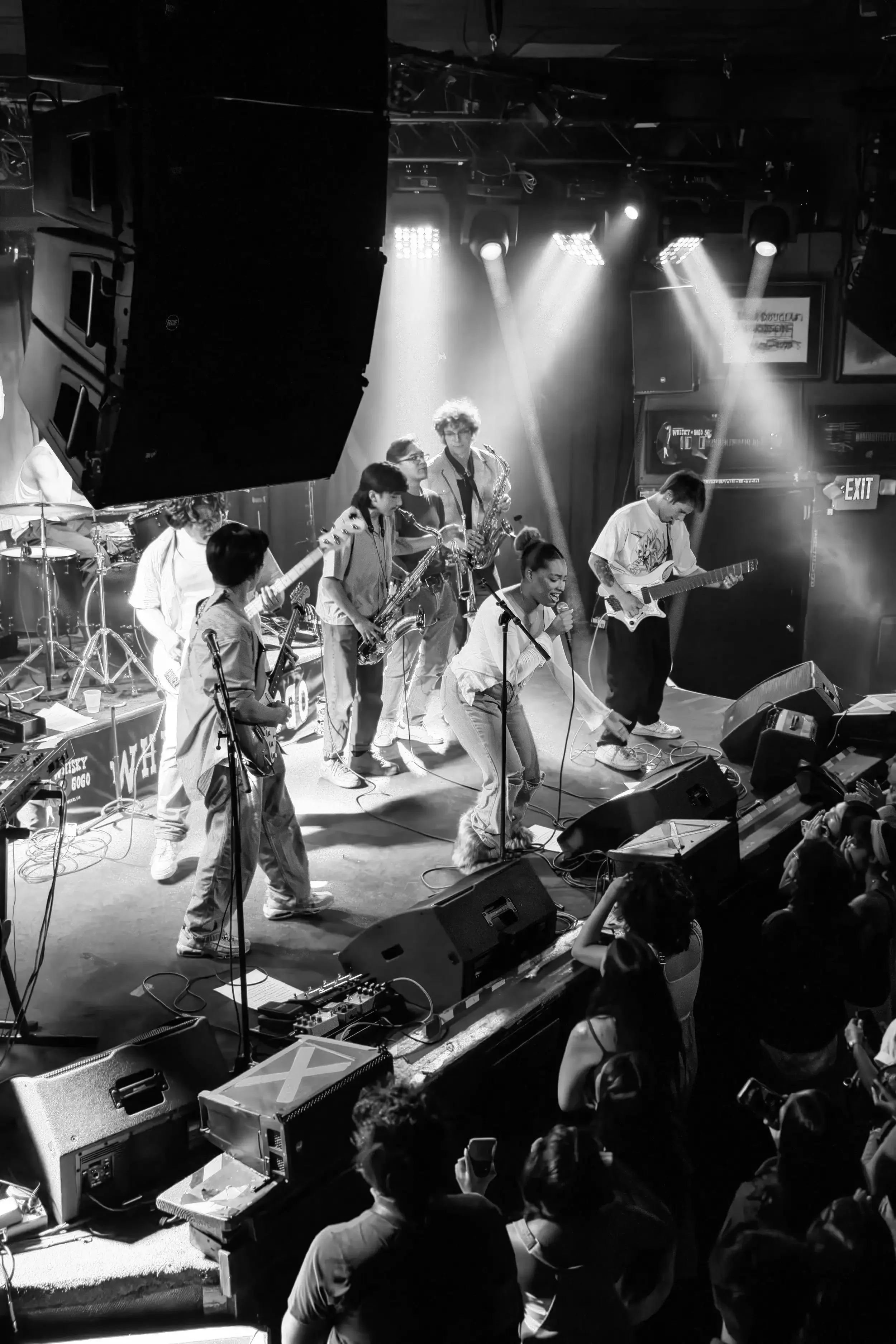 Aurora Ave. live performance at the Whisky a Go Go in LA. Samara Reign acts as the lead singer.