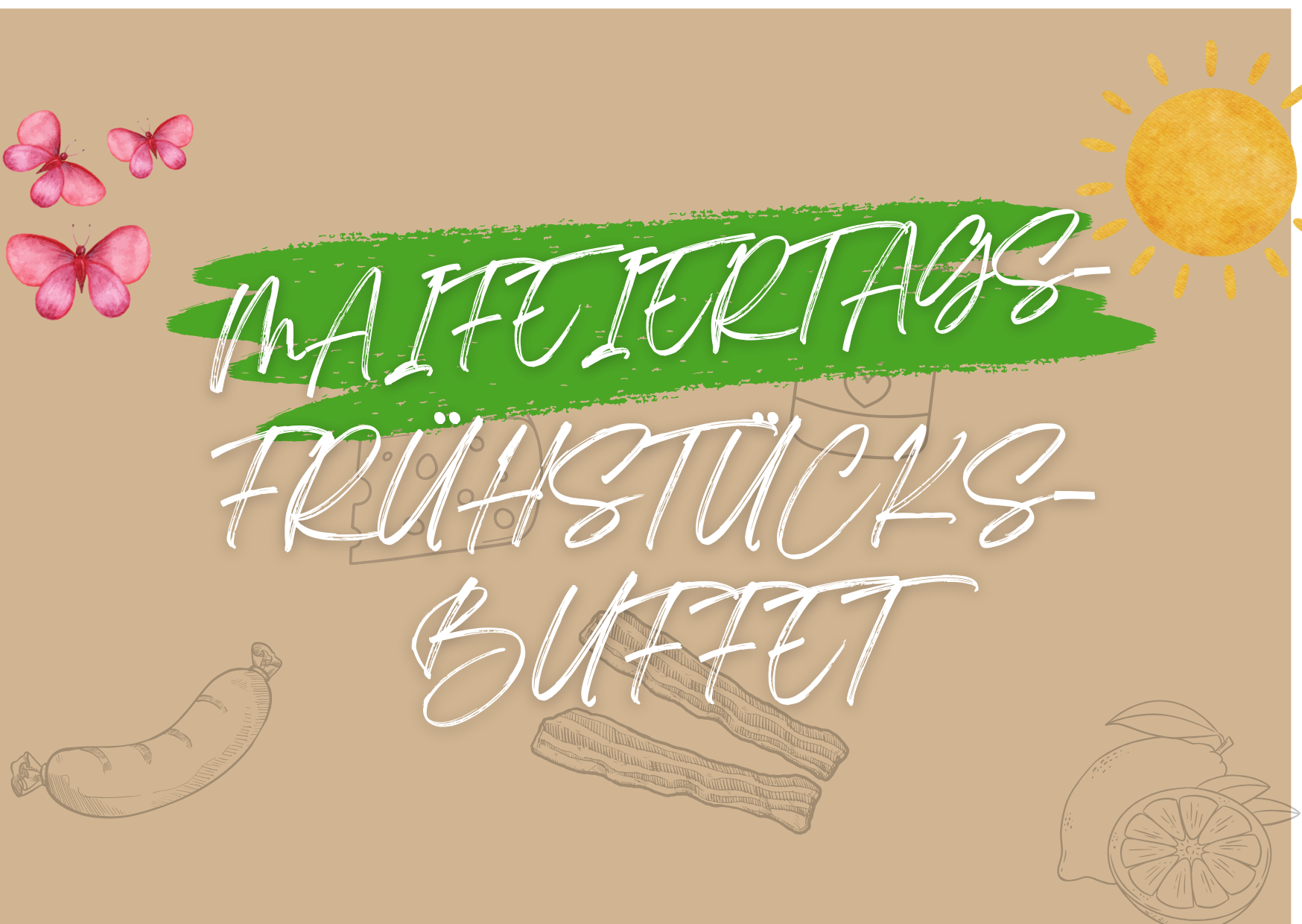Maiferiertags-Frühstücks-Buffet
