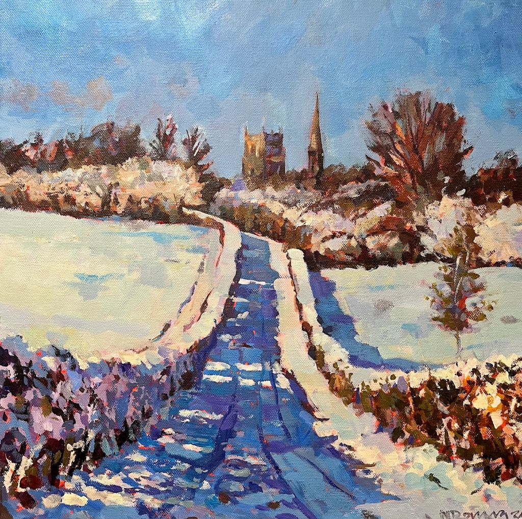 Nigel Downing: ‘Painting a Winter Scene in Acrylics.’