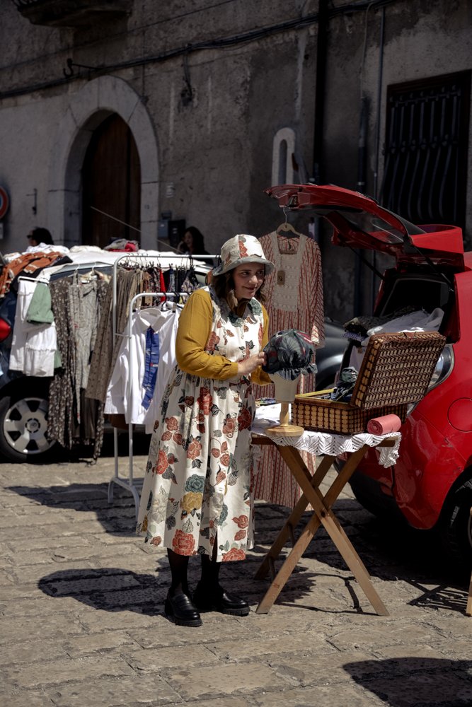 Stand vintage per la Fiera del bagagliaio