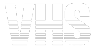 Logo du format VHS en noir et blanc