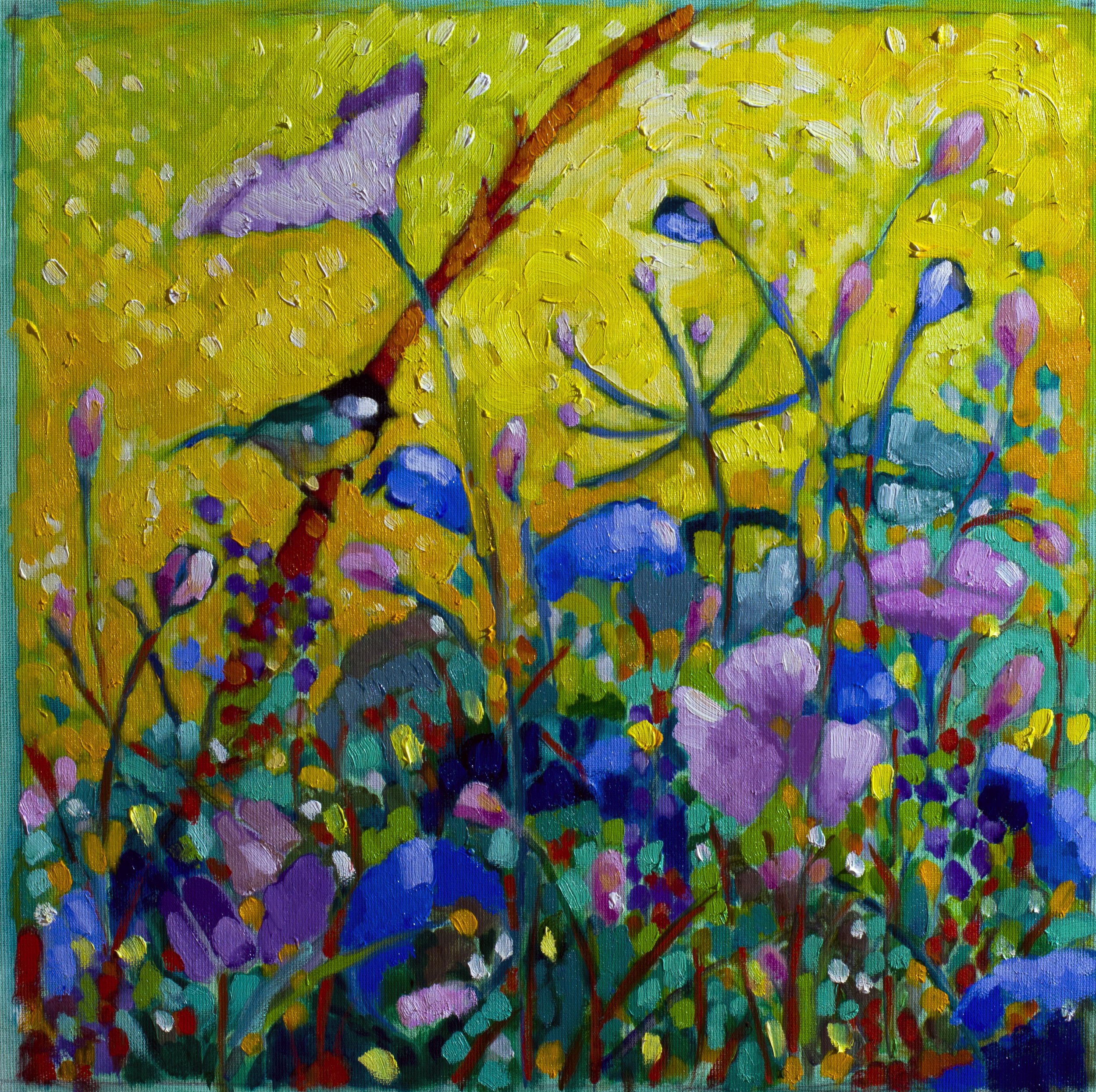 Bird in spring - 40x40