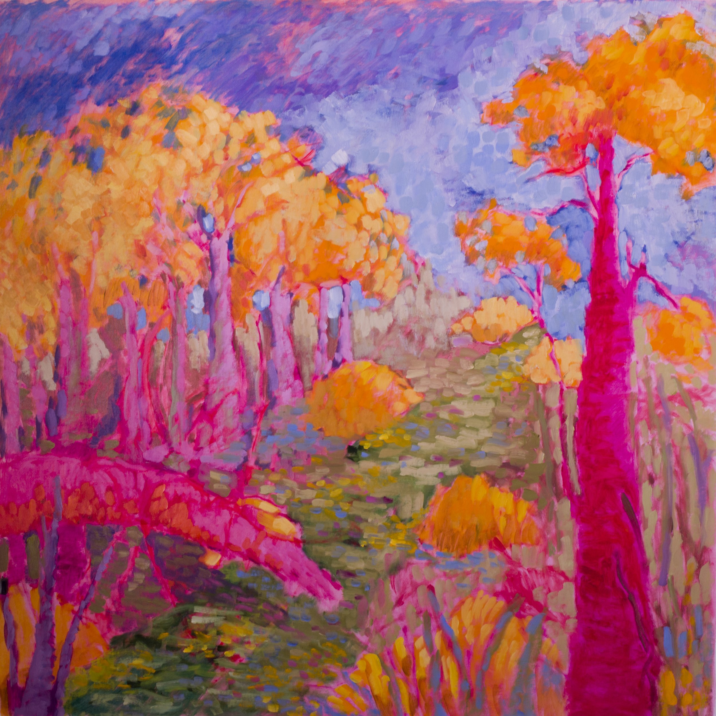 Pink Trees - 100x100