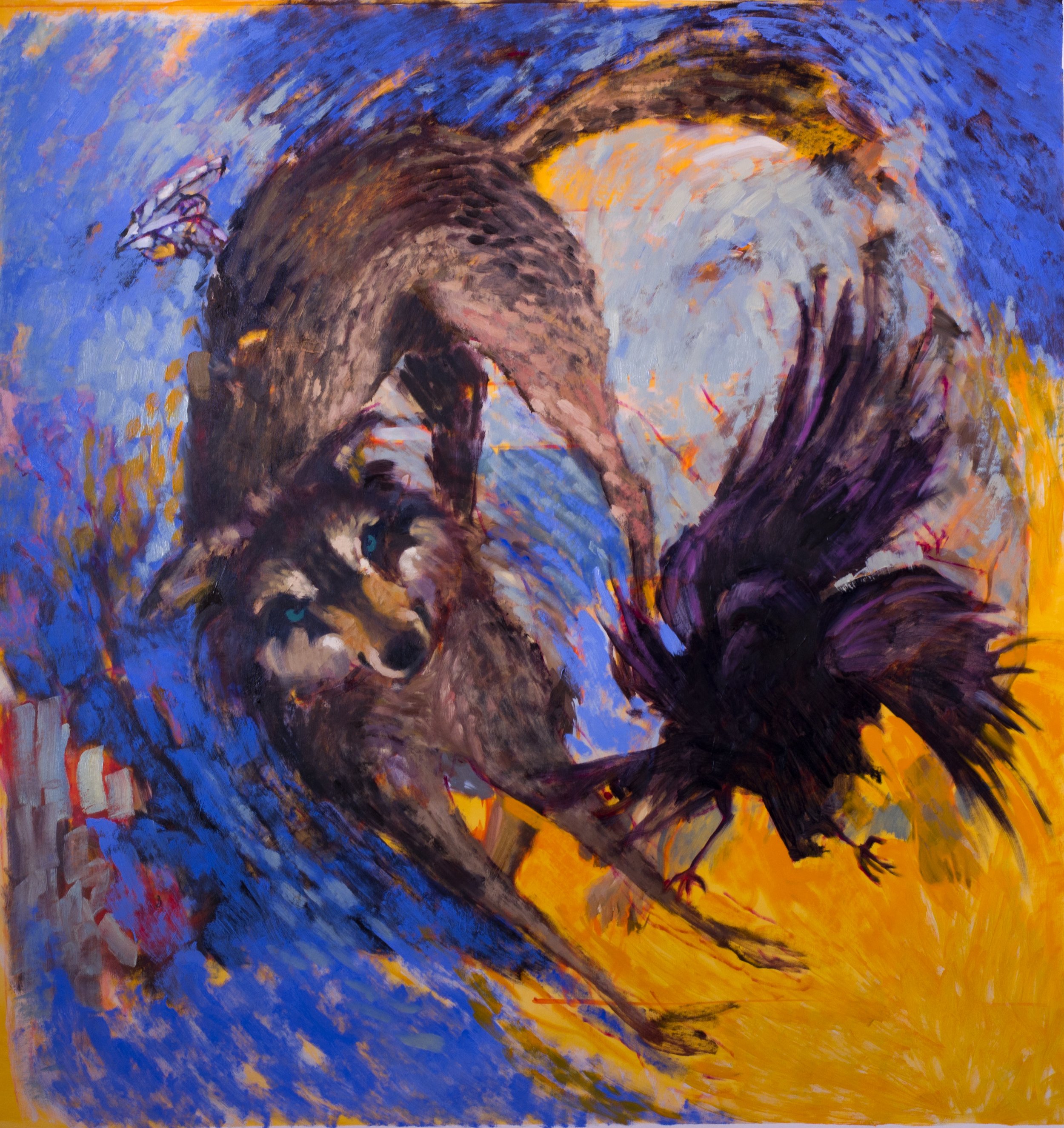 Fox & Raven - 100x100