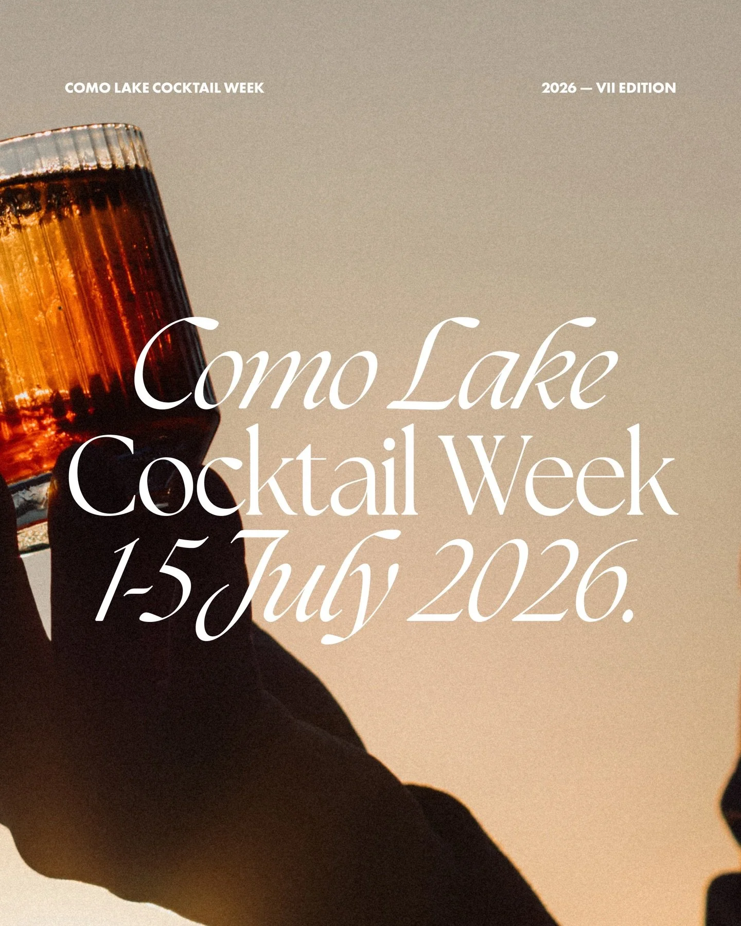 We&rsquo;re back! 

The Como Lake Cocktail Week returns for a brand new edition.
Mark your calendars: July 1st &ndash; 5th on the breathtaking shores of Lake Como.

Five days dedicated to outstanding hospitality, world-class mixology, and unforgettab