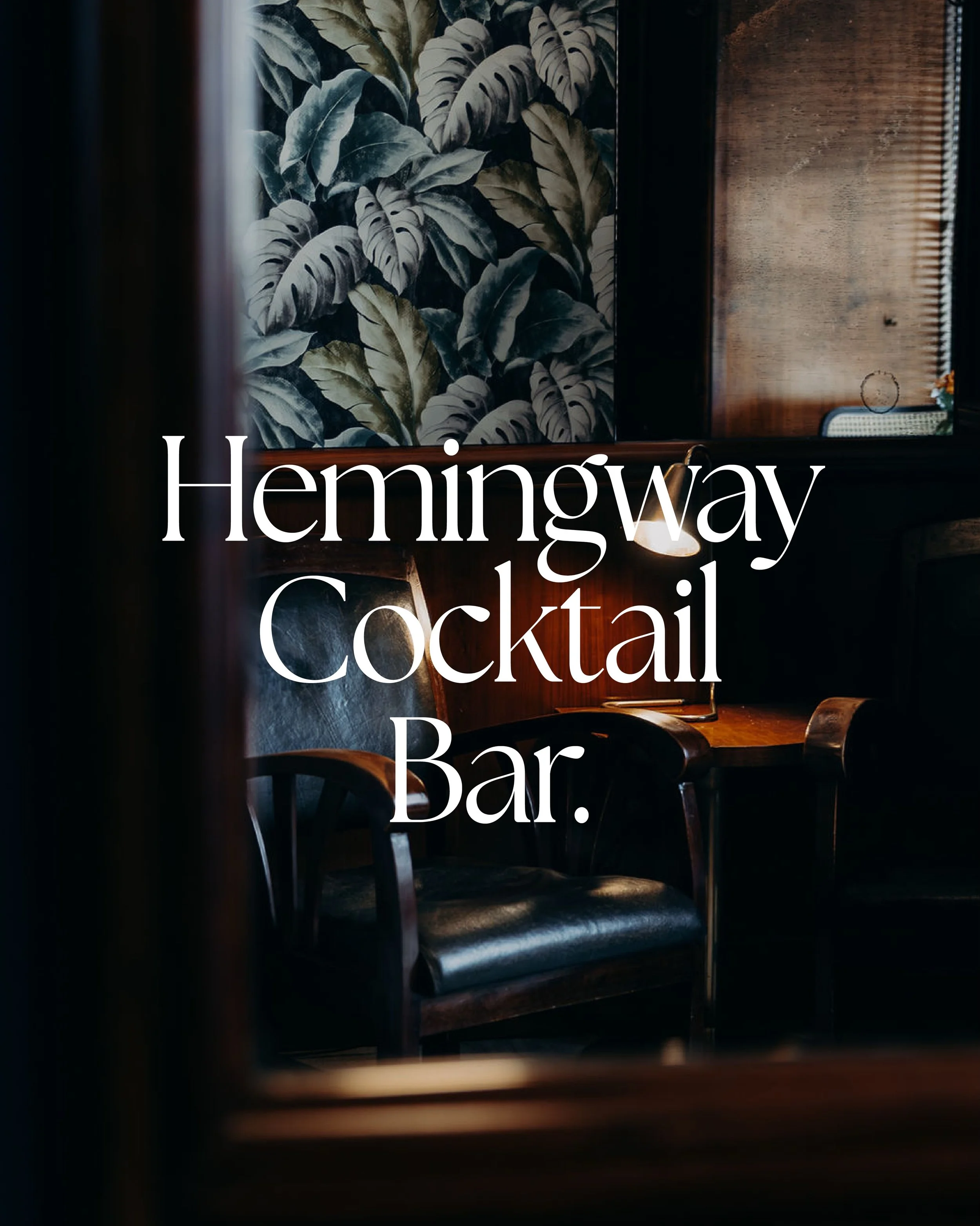 Sometimes, all it takes is one great cocktail.

After the war, in &ldquo;A Farewell to Arms&rdquo;, a Martini becomes more than a drink: a fleeting moment of feeling human again: fresh, clear, almost like life returning.

Inspired by Hemingway&rsquo;