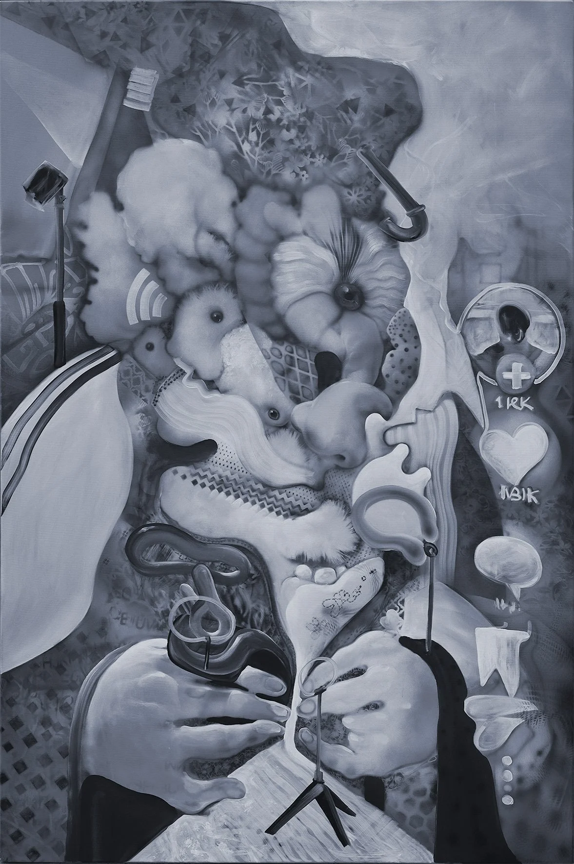 Tiktoker 3 / acrylic on canvas / 100 x 150 cm / 2026