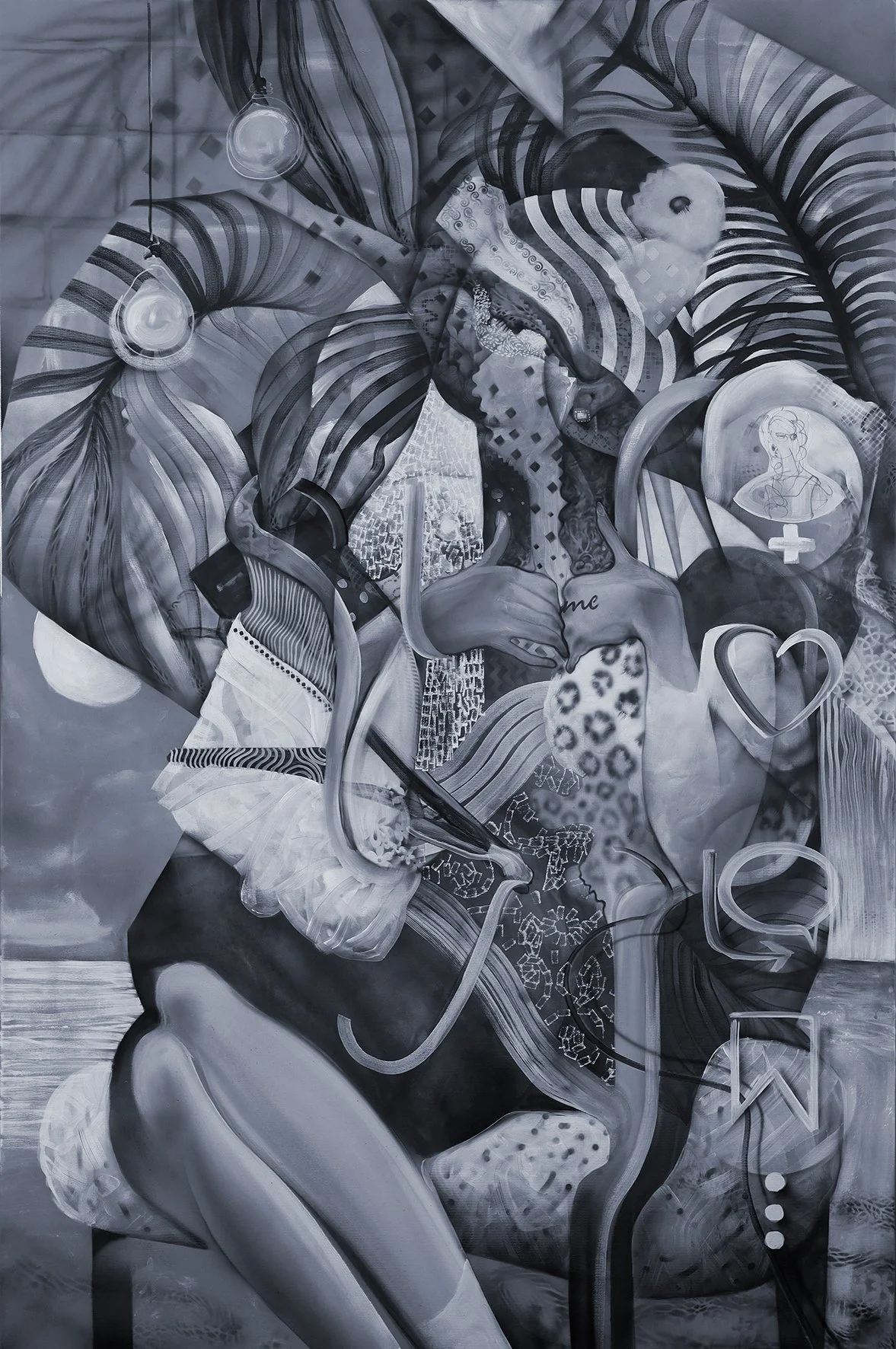Tiktoker 2 / acrylic on canvas / 100 x 150 cm / 2026