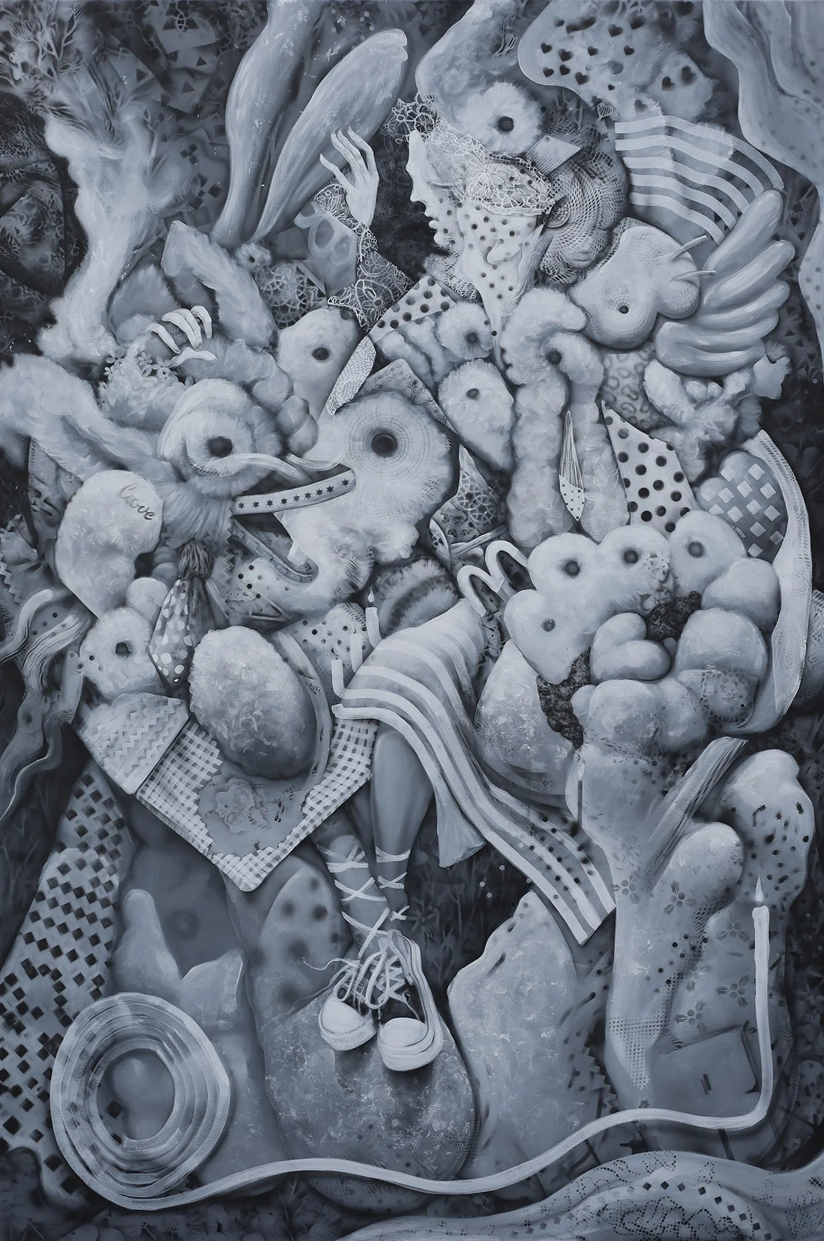 AI Hallucinations / acrylic on canvas / 120 x 180 cm / 2026