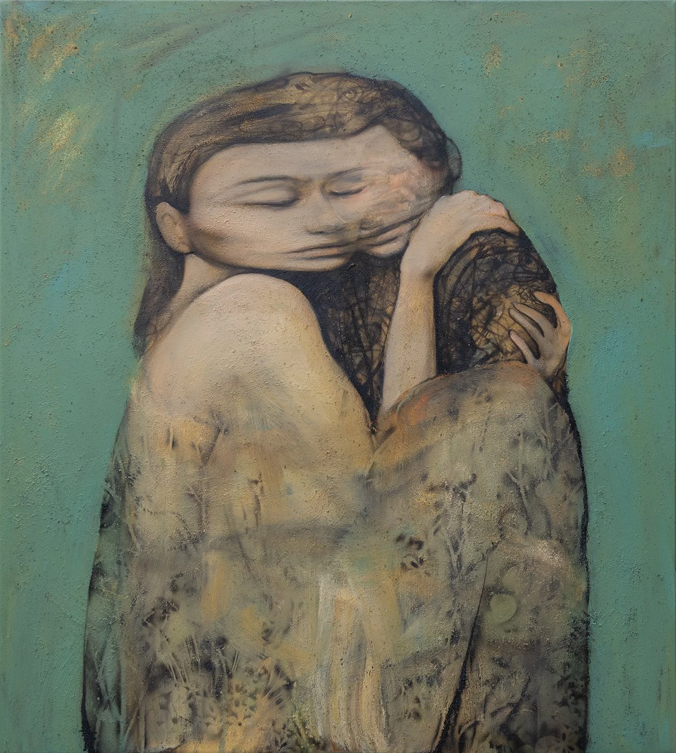 70 x 100cm /  sand and acrylic on canvas / 2026