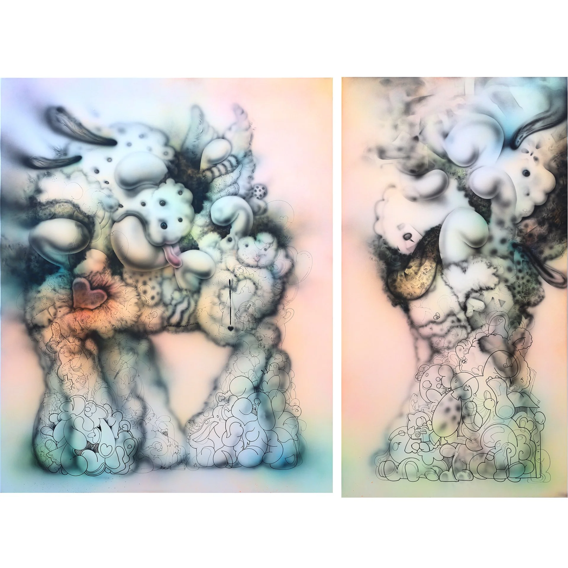 91986 / 120x150cm & 80x150cm canvas / 2025