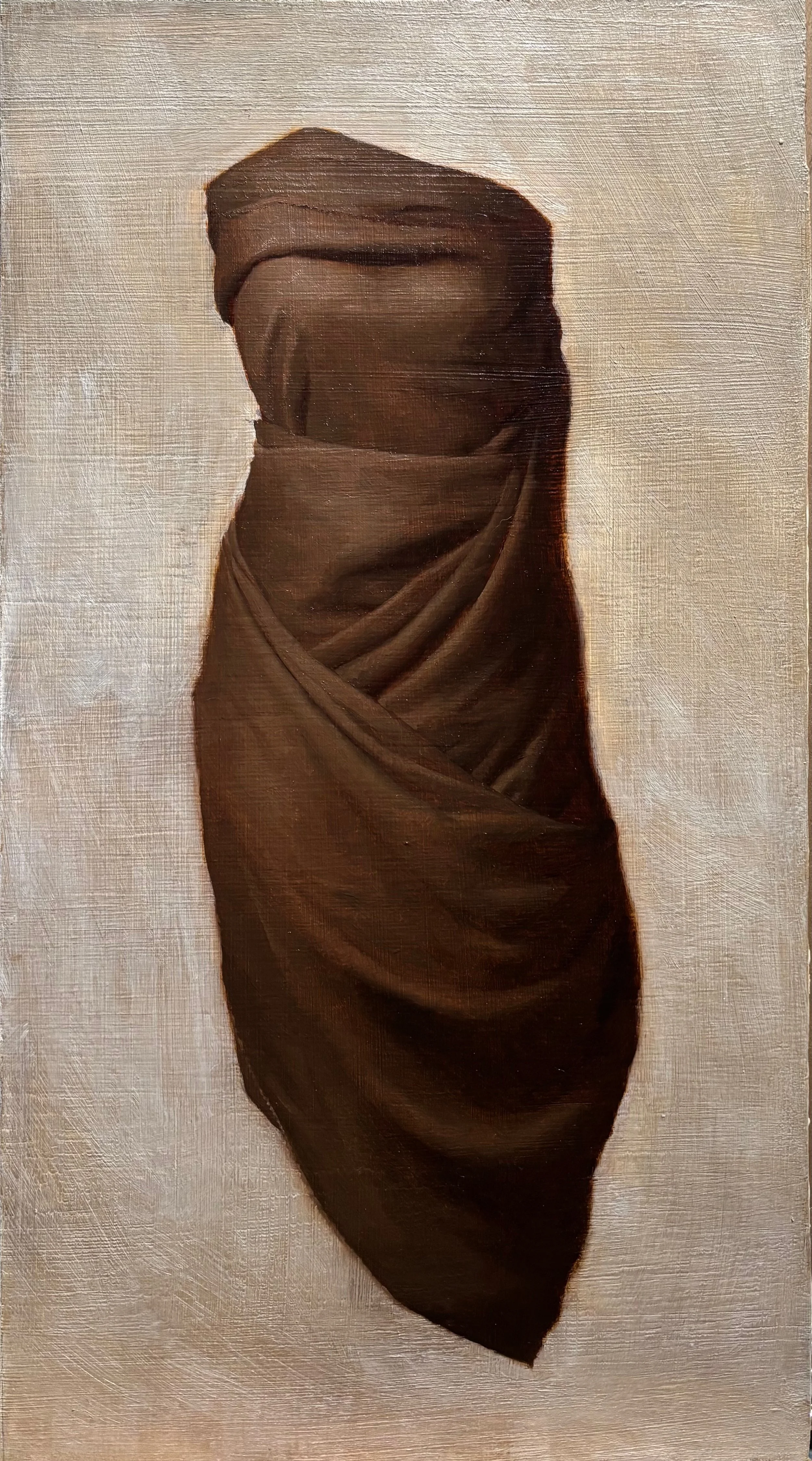 Painted Drapery Study, 10"x 18", oil on panel, $500 (SOLD)