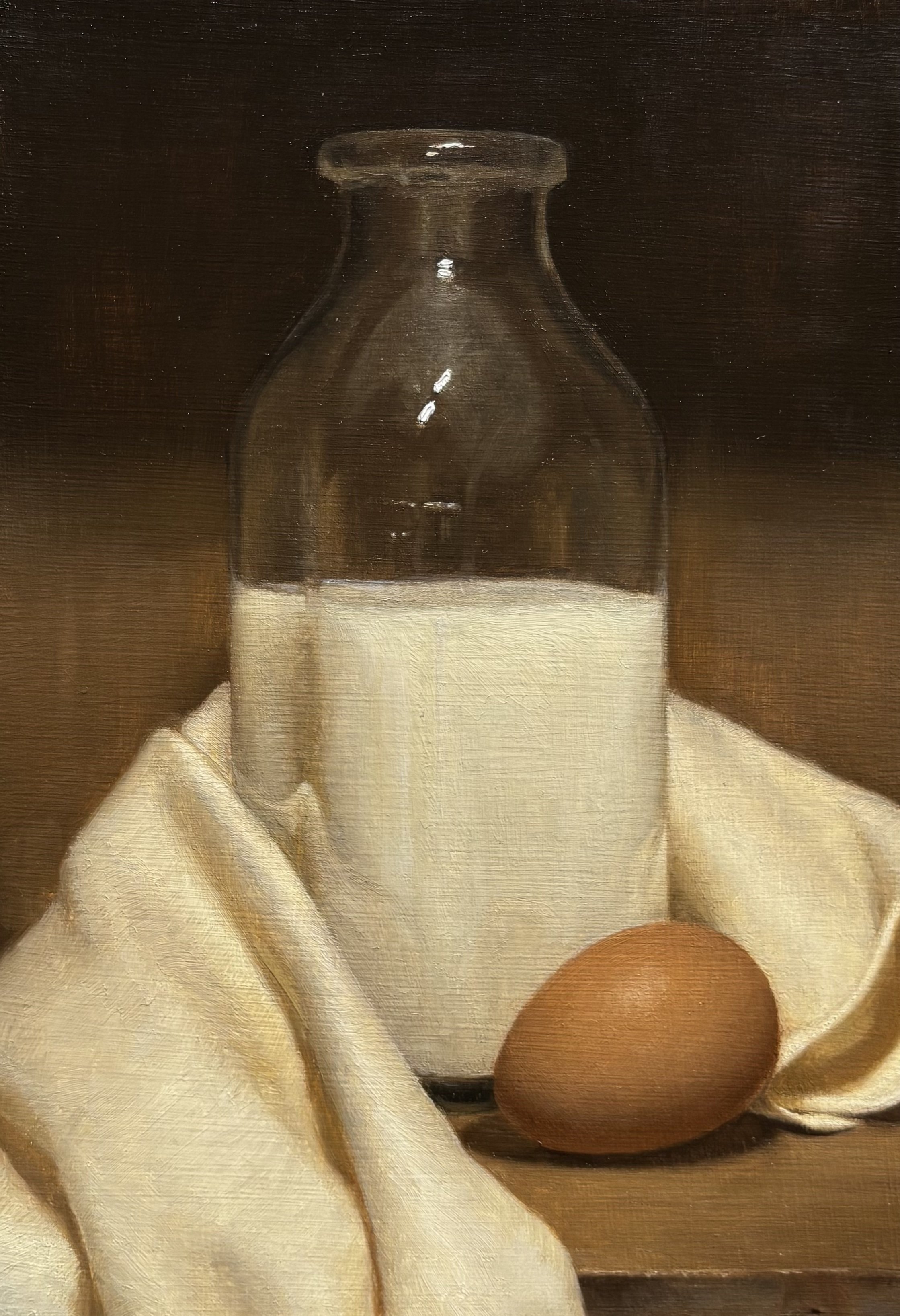 "Breakfast Nook," 7x10 inches, oil on panel