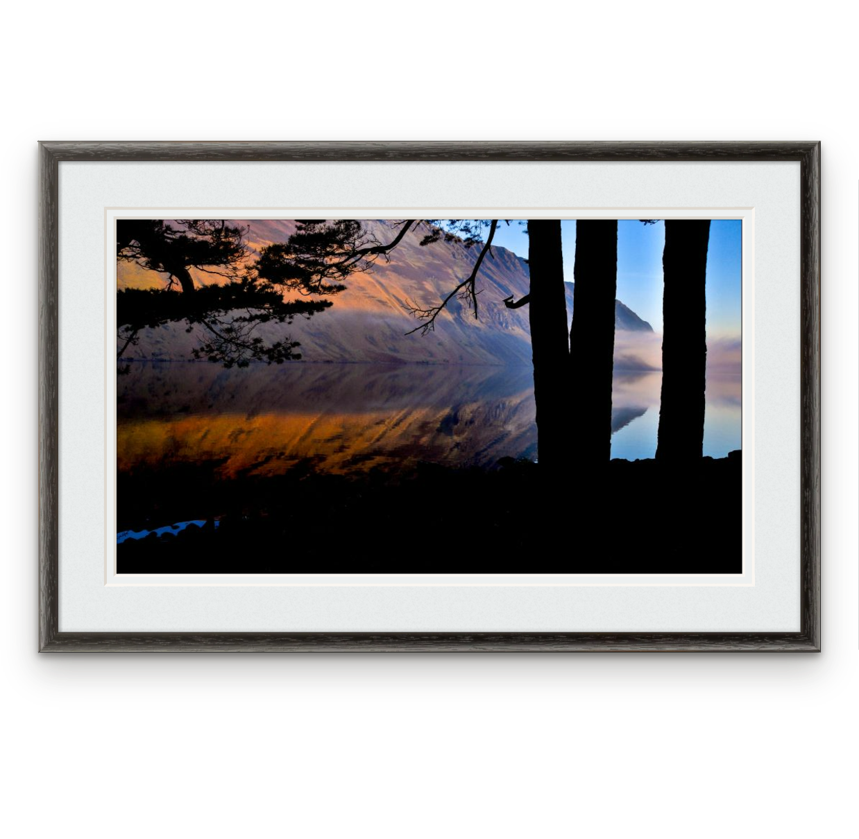 24. Wastwater | Frame: 12mm wide, black | 
Size (approx): 474 x 310mm | Double mount, Snow White | £165.00