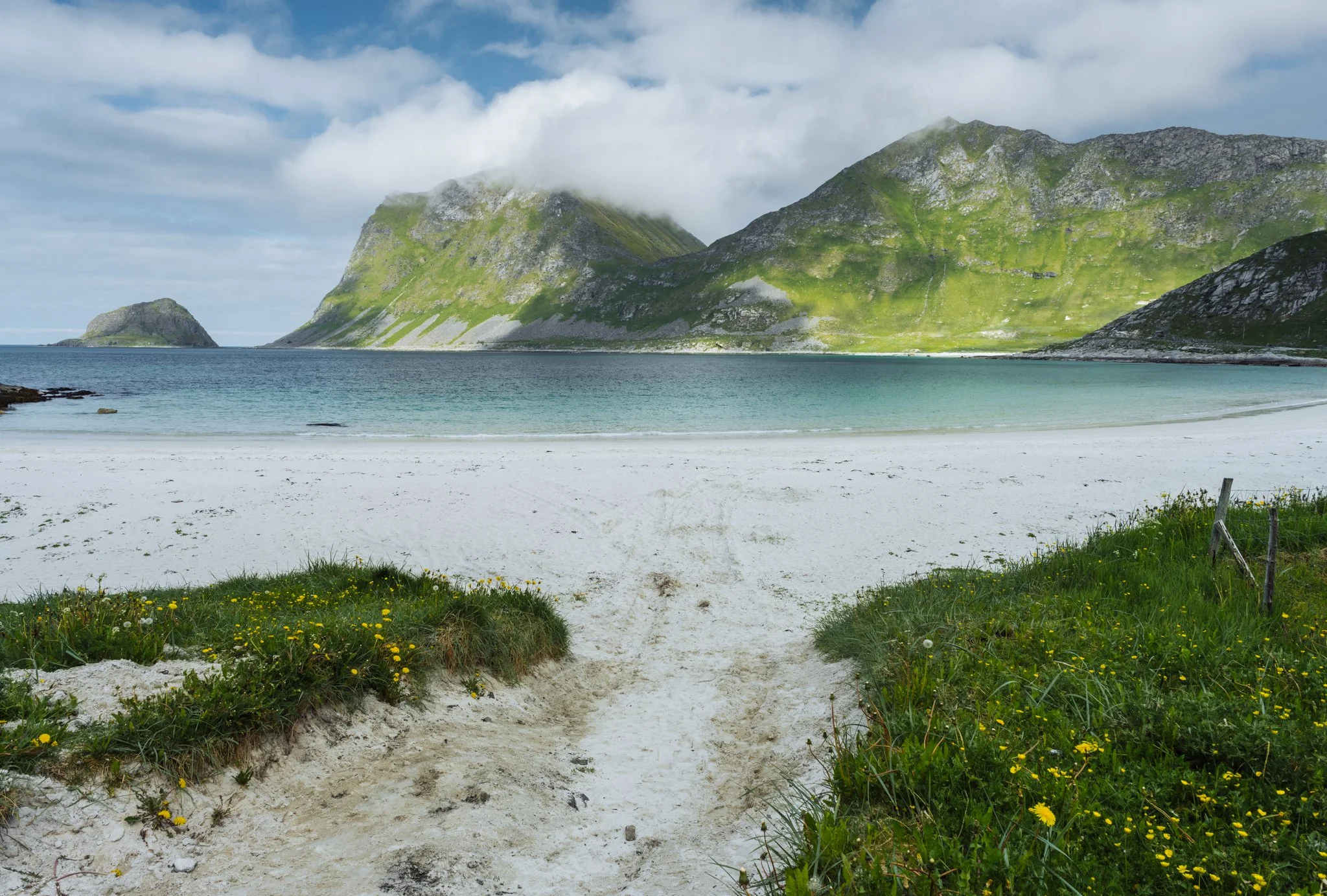 Haukland beach