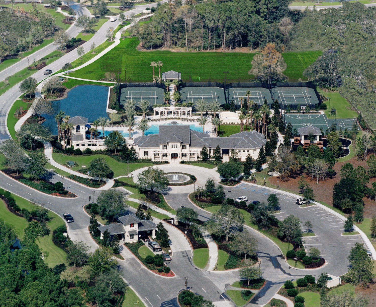 Aerial view of Waterchase amenity center