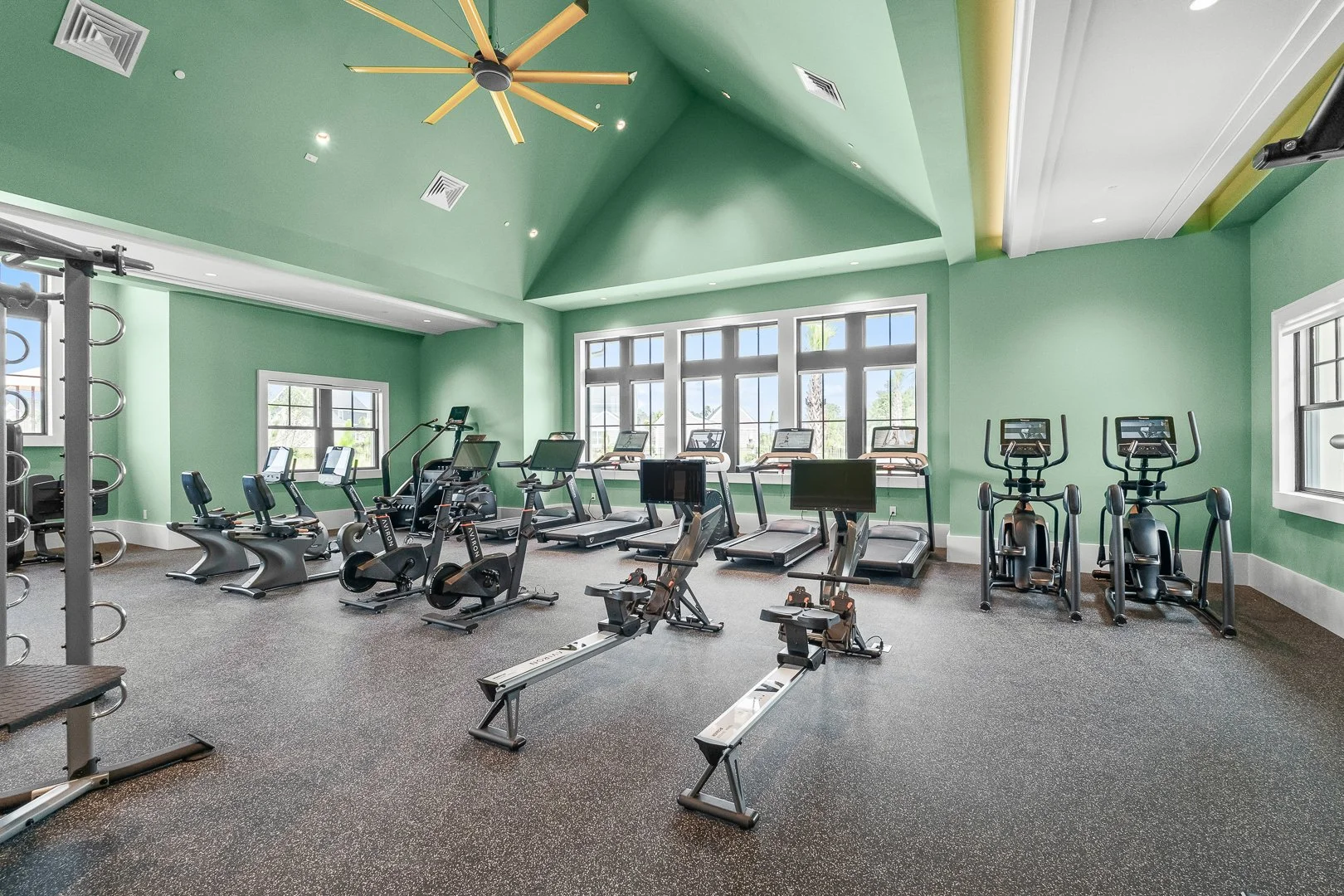 Fitness center with state-of-the-art equipment