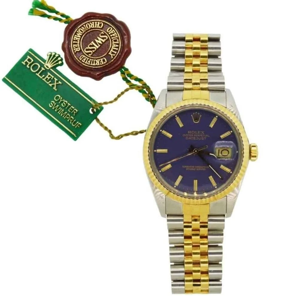 rolex datejust with tag.