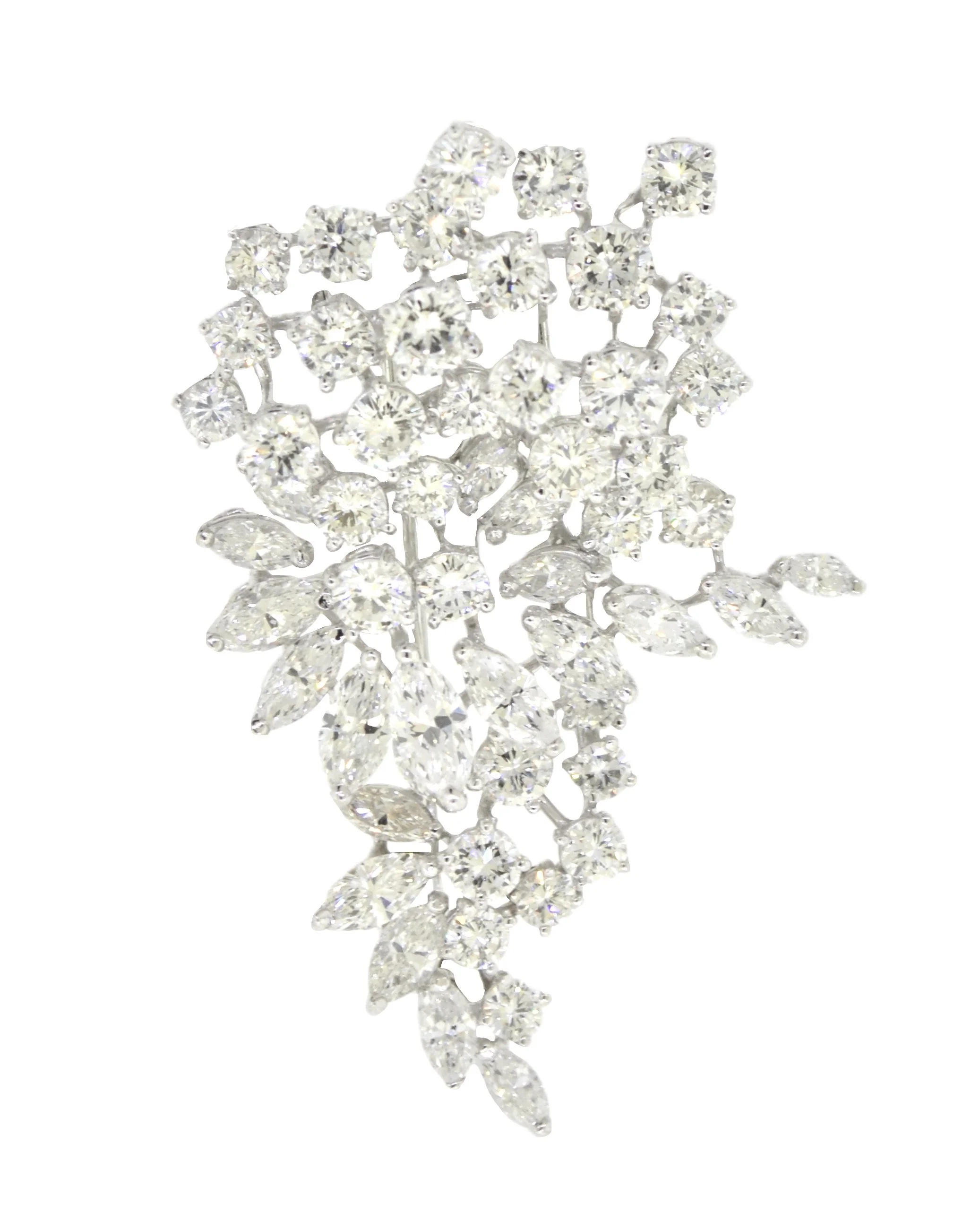 Harry Winston Platinum and Diamond Brooch