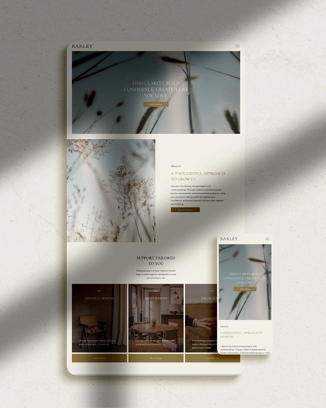 An entry level Squarespace template I am currently working on.