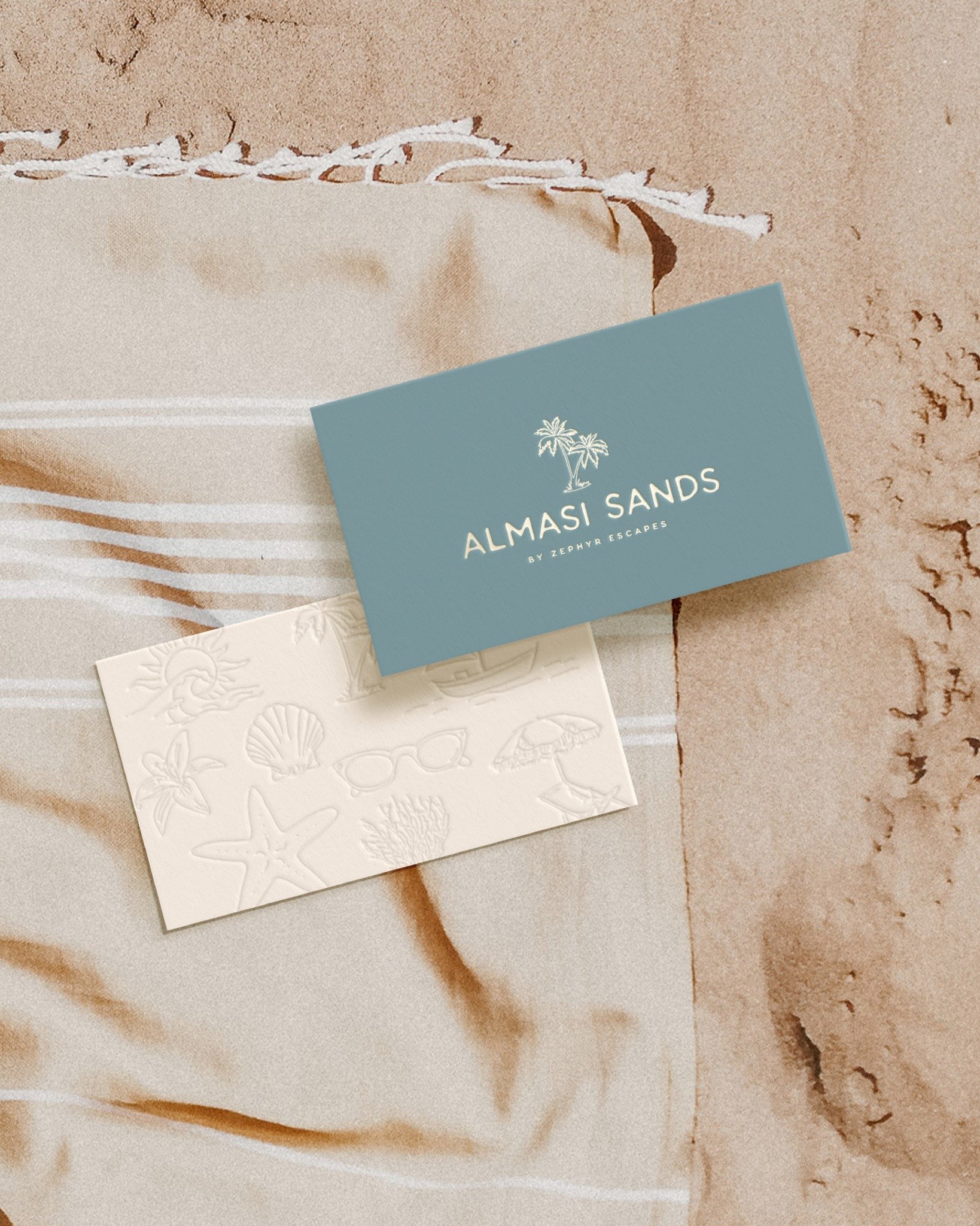 Almasi Sands was designed using calm tones that mirrors the softness of the shoreline.