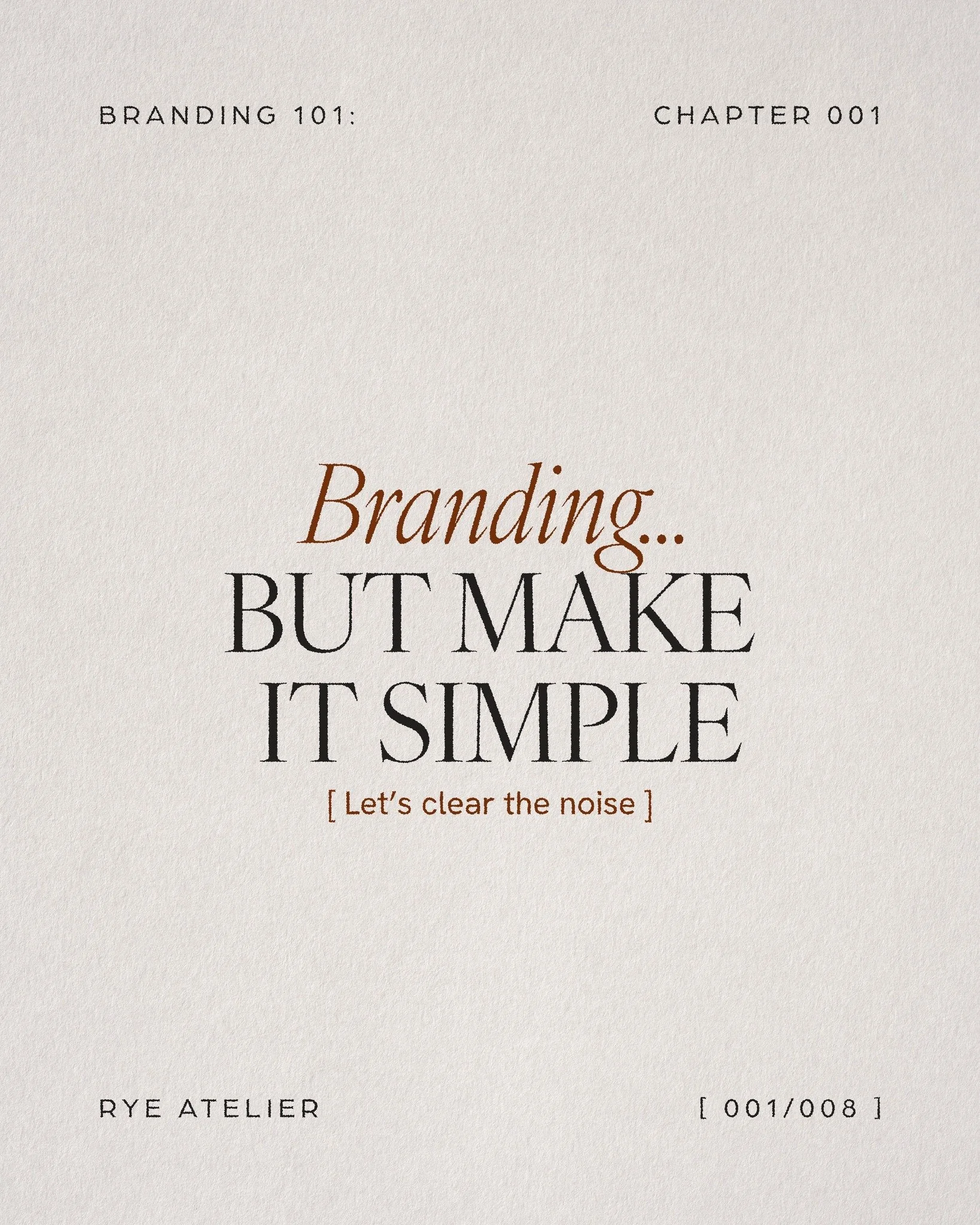 Branding isn&rsquo;t about looking expensive or following trends.
It&rsquo;s about clarity so that the right people recognize themselves in your brand.

If your business has grown but your branding feels stuck, this series is for you.

Chapter Two co