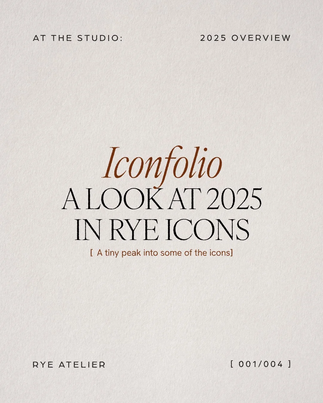A quiet year of growth, refinement, and intentional work.

This year at Rye Atelier was less about doing more
and more about doing what matters i.e.
building brands with clarity and purpose.

Thank you for being part of this chapter.
The next one is 