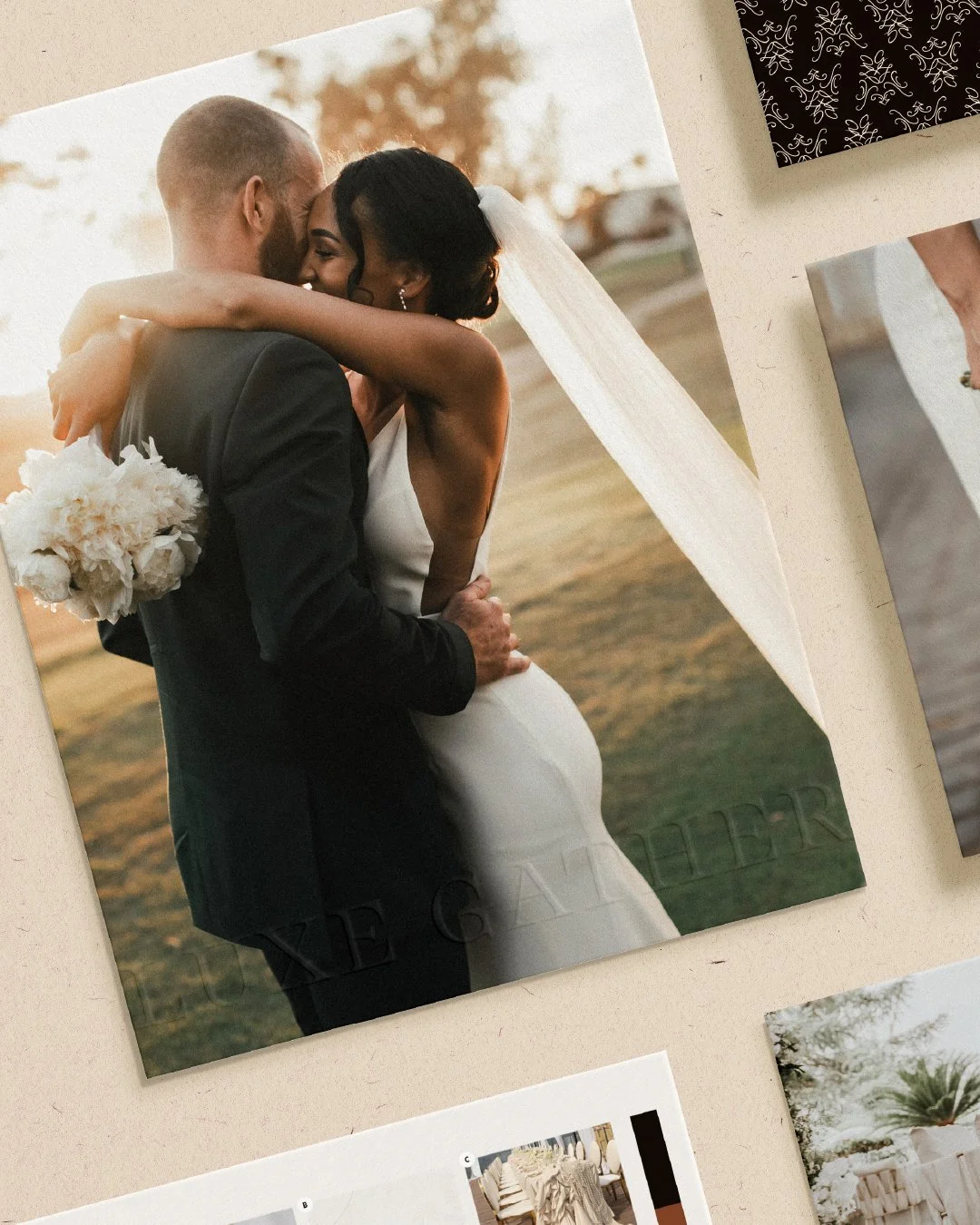 Luxe Gather is about creating space for meaningful moments.
The kind you remember not because they were loud, but because they felt right.

A visual identity shaped by romance, restraint, and timeless detail.