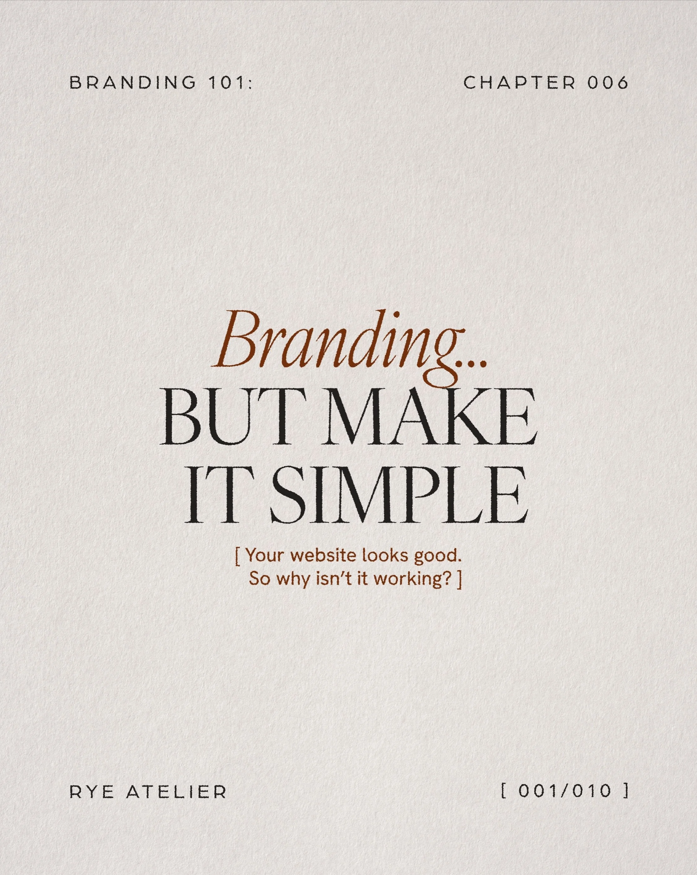 Your website can look beautiful and still leave your ideal client wondering, &ldquo;Is this actually for me?&rdquo;

Because good website design isn&rsquo;t just about how your website looks. It&rsquo;s about how clearly it communicates.

When someon