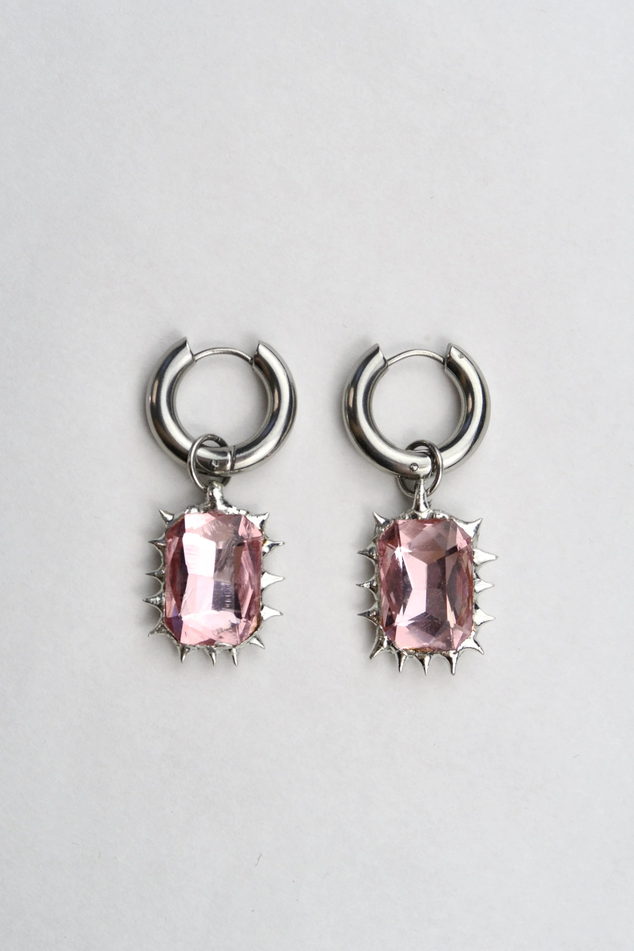 PINK CRYSTAL EARRINGS