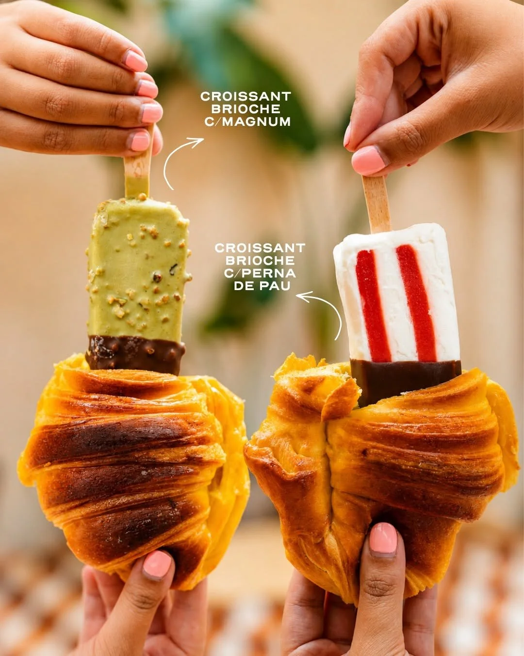 A Padaria Portuguesa x Olá: croissant brioche com gelado
