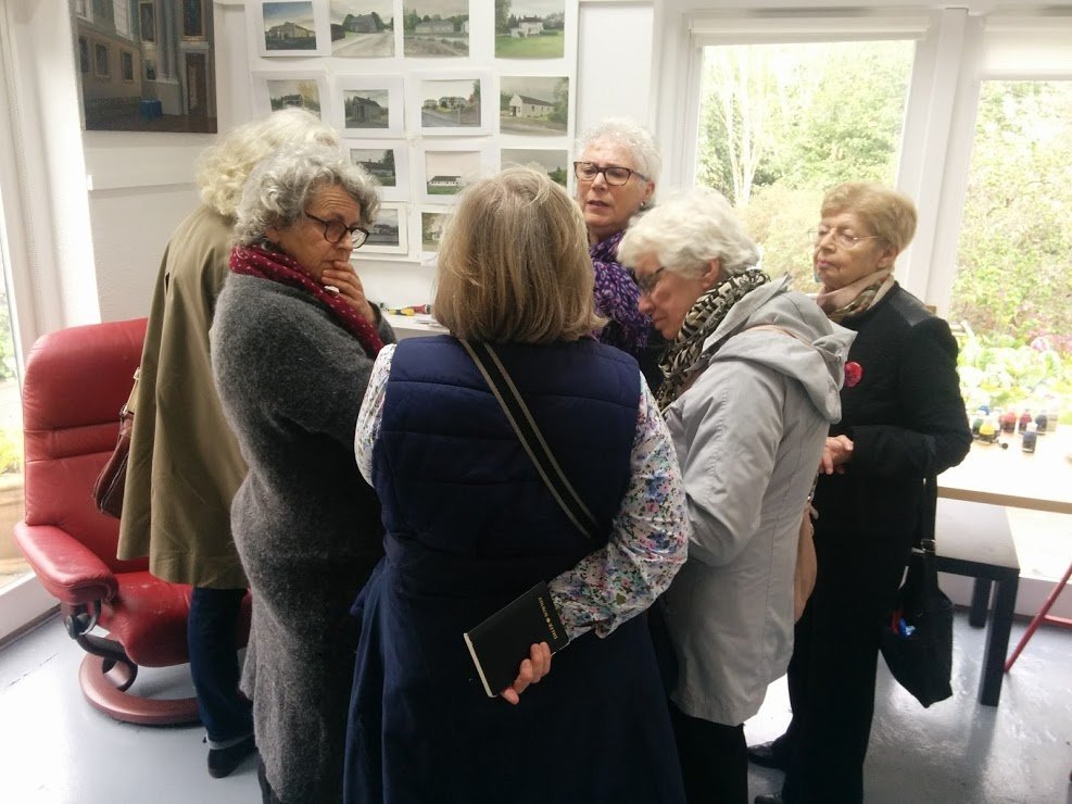 Eithne Jordan studio visit. Callan, Co. Kilkenny April 2017
