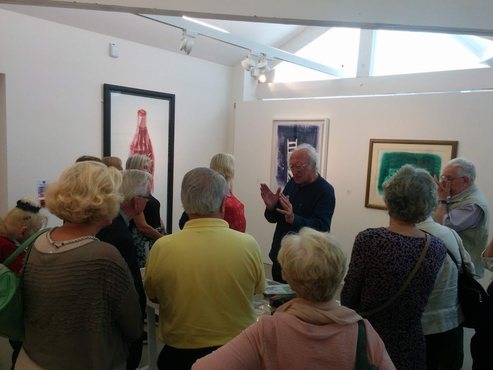 The FE McWilliam Gallery, Banbridge. Guided tour of Neil Shawcross retrospective by the artist
