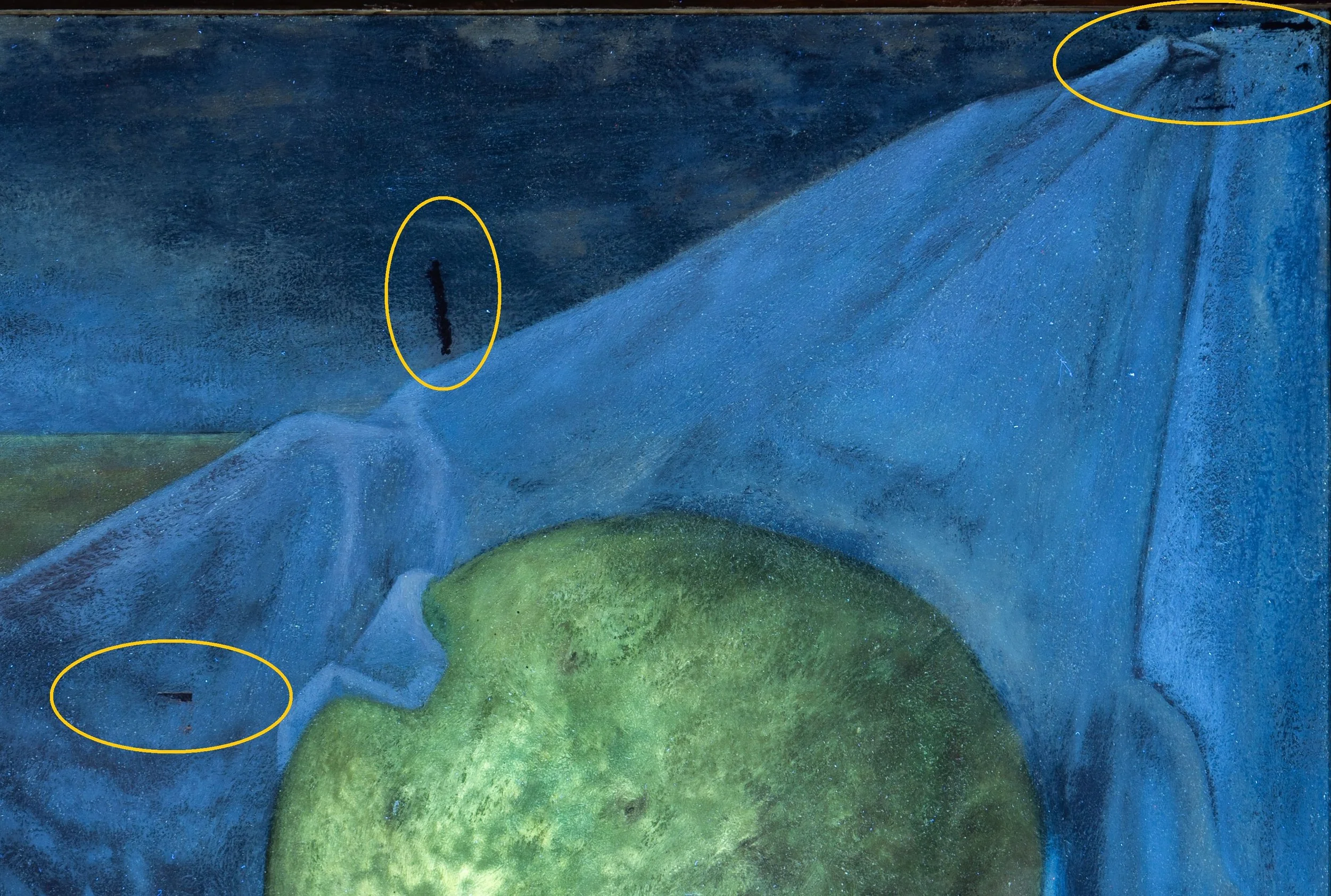UV Detail of Inpainting After Treatment