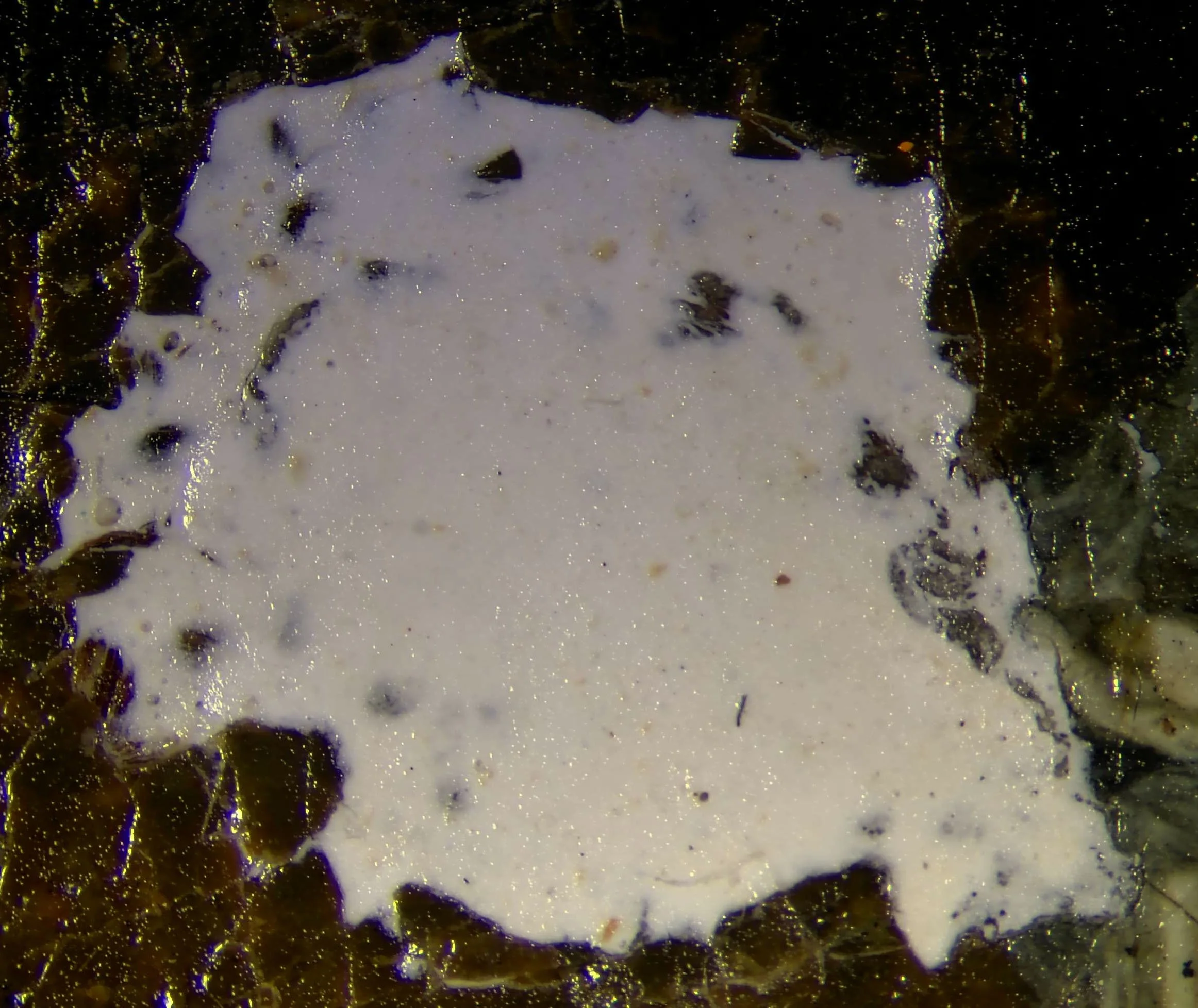 During Treatment Tear 2, 63x Magnification, Gesso Fill