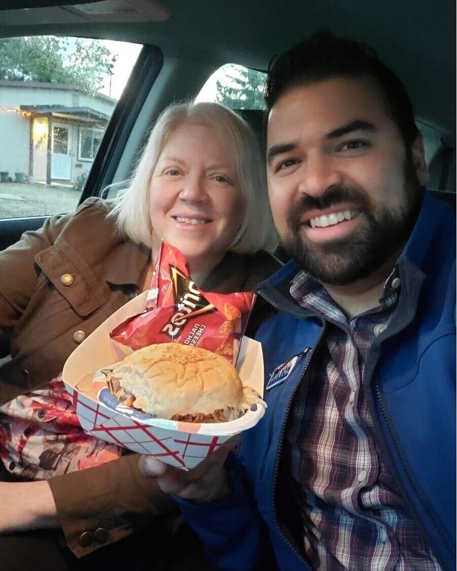 After dropping off dinner for GOTV volunteers, my mom found me out on doors to give me a warm, home cooked meal. 

I'm grateful for all the people who have come out to knock, feed volunteers, make calls, and pitch in to help us knock thousands of doo