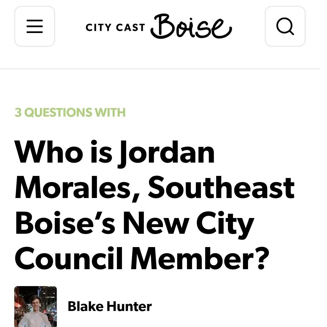 I enjoyed chatting with @city_cast_boise about what I'm most excited to do on #BoiseCouncil, a couple businesses I love in District 4, and something I learned during the campaign. Check out my responses at https://boise.citycast.fm/3-questions/who-jo