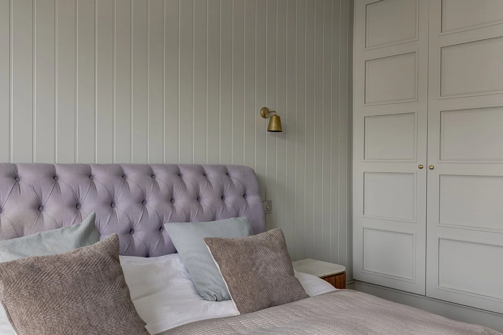 Panelling and wardrobe