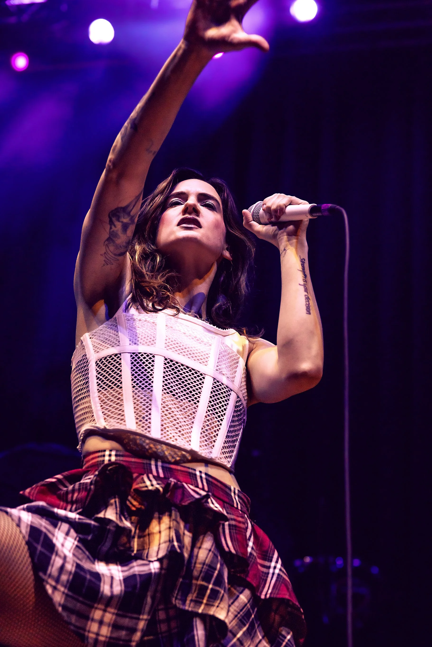 Jessie Frye with synthpop band The Midnight at Worcester Palladium 2026