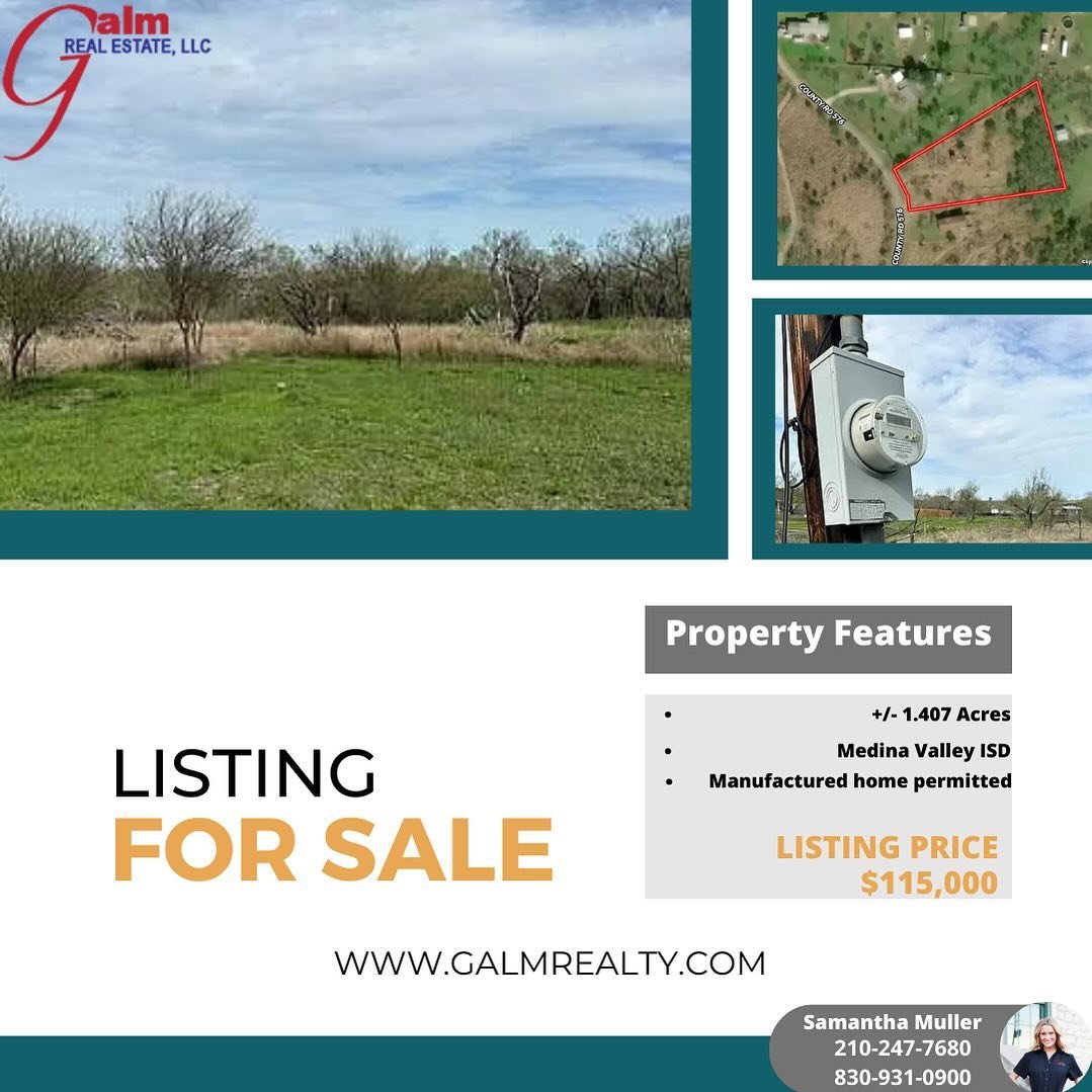 Escape the hustle and bustle and embrace the tranquility of country living with this exceptional +/- 1.4 acre residential lot in Medina River West, nestled on the outskirts of Castroville.

✨ Serene Benefits: Enjoy the peaceful benefits of rural life