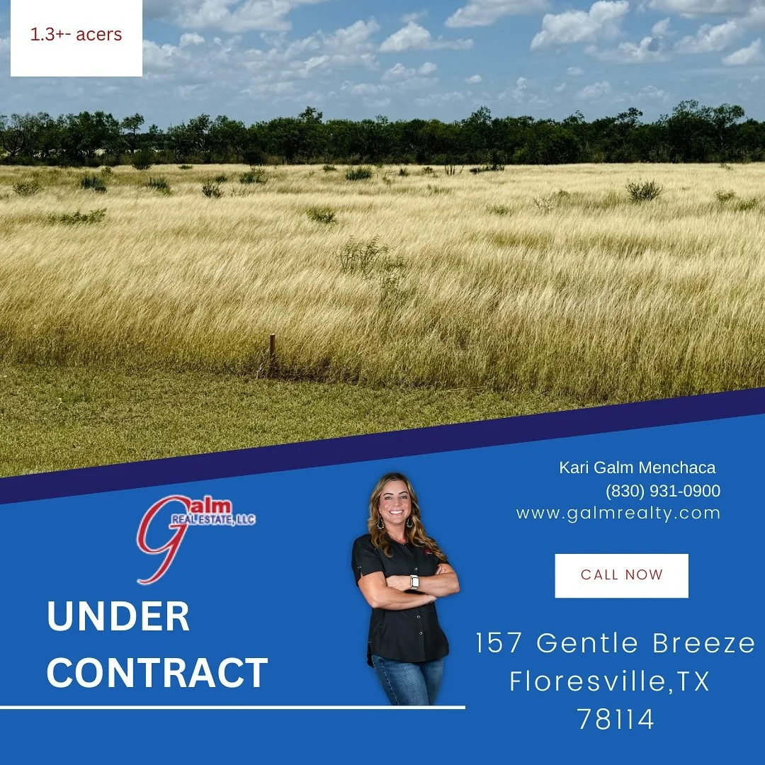 Exciting News for Our Wonderful Buyers &amp; Kari Galm Menchaca!🎉

We are thrilled to share that our amazing buyers are in the process of securing a charming 1.3+- acre lot in the town of Floresville, TX!🏡 Nestled in a small, quaint
neighborhood, t