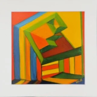 Curious and Cozy matted 8 x 8 print.jpeg