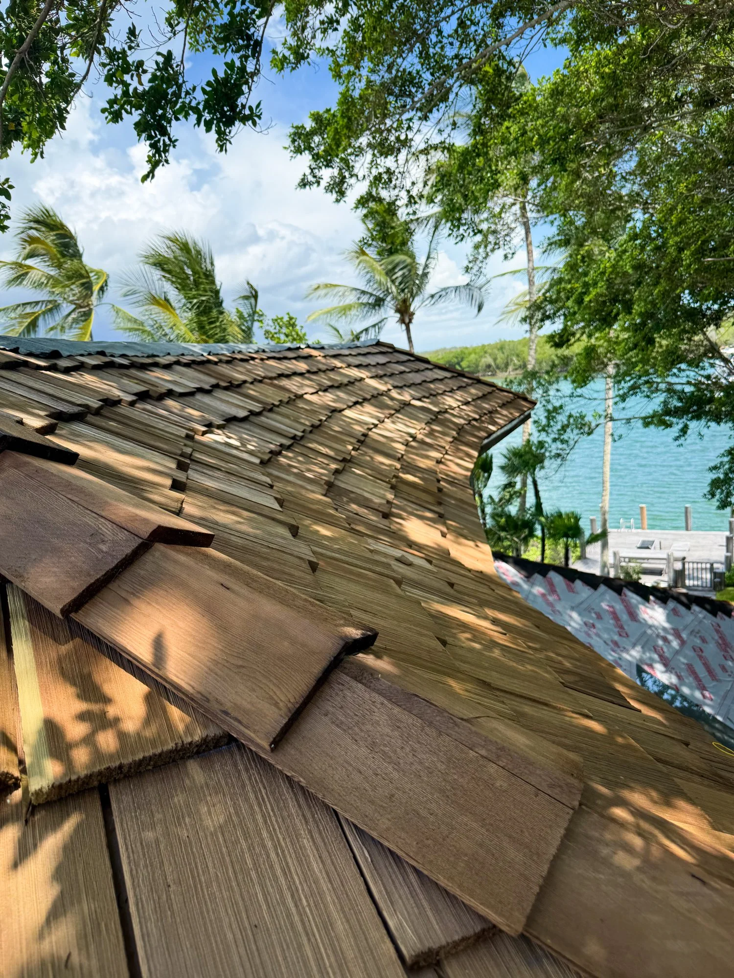 Cedar Shingle Roof Replacement in Naples, Florida