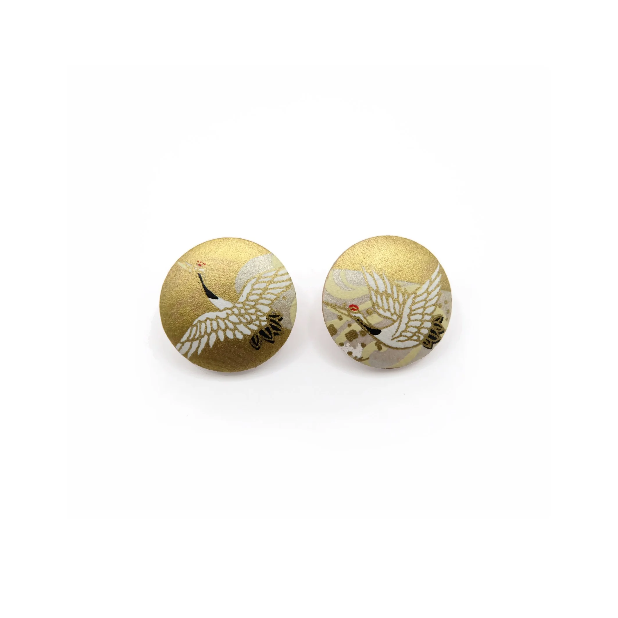 Crane Gold - Studs Earrings