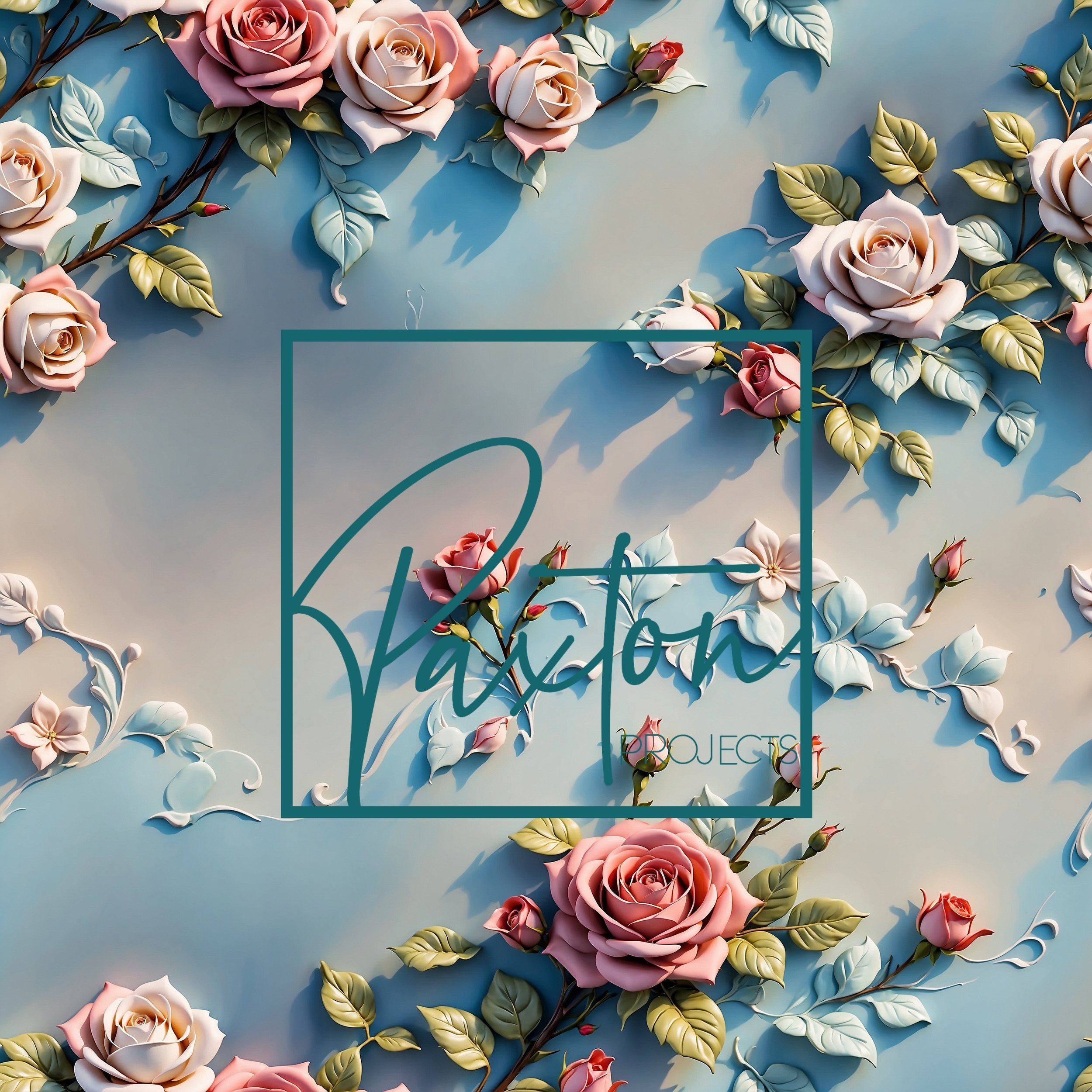3D Simple Roses Floral Seamless Pattern.jpg