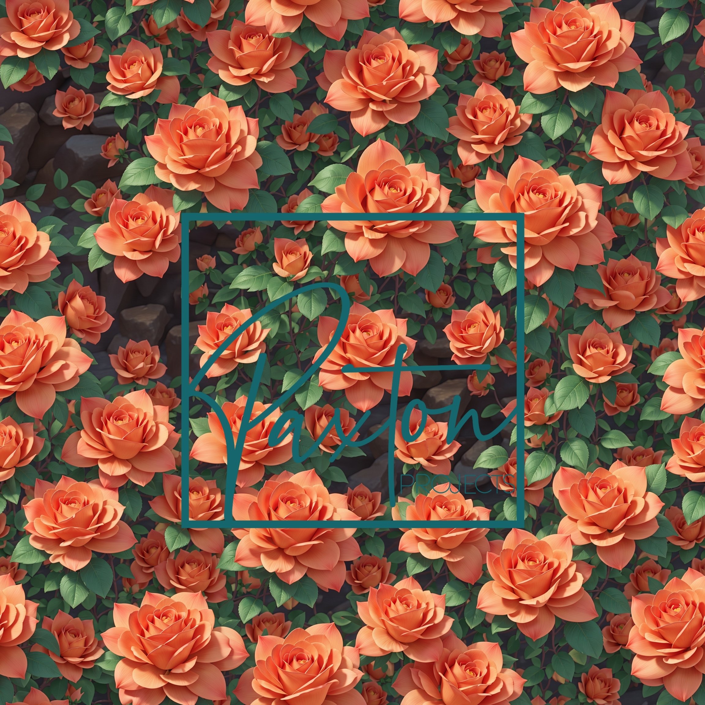 3D Animated Peach Floral Seamless Pattern.jpg