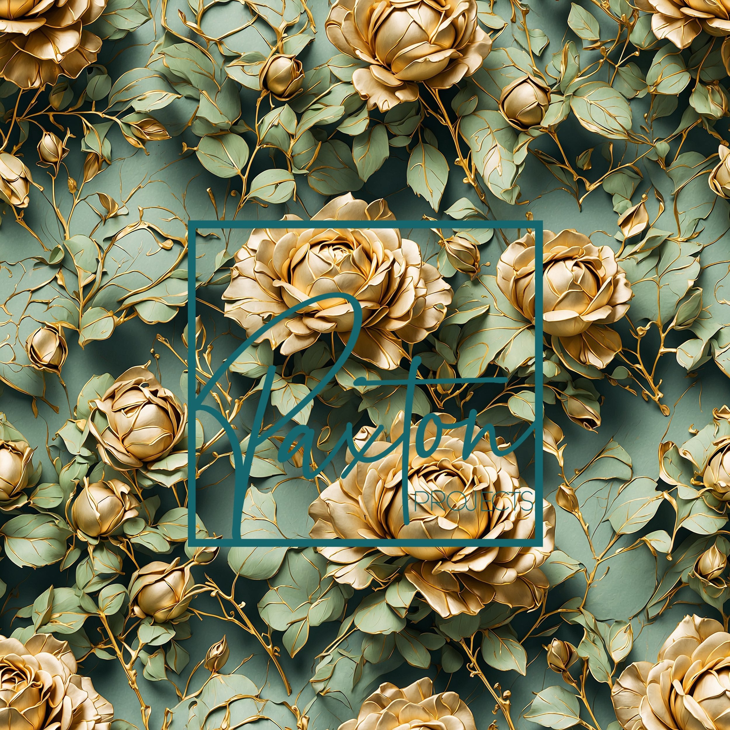 Lucky 3D Gold Roses Floral Seamless Pattern.jpg