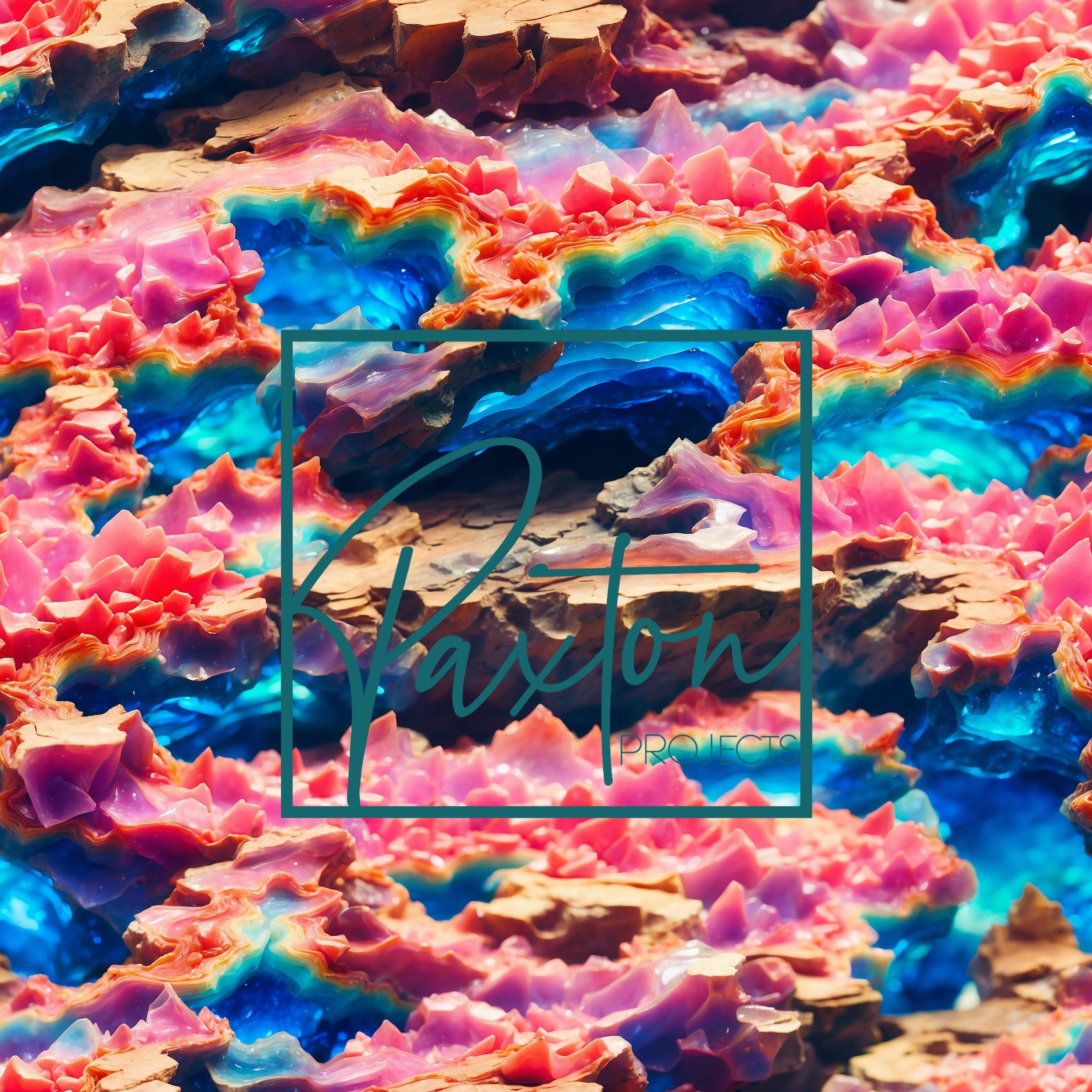 Neon Rainbow Geode Rocks Seamless Pattern.jpg